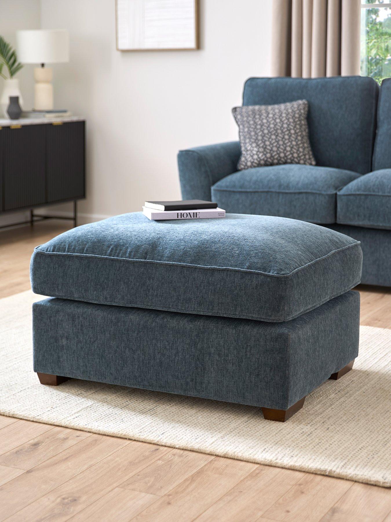 undefined Lucerne Large Fabric Footstool