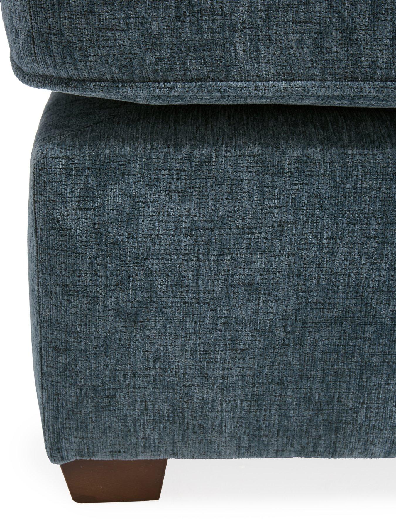 Image 5 of 7 of The Very Collection Lucerne Large Fabric&nbsp;Footstool&nbsp;- Made to Order in the UK