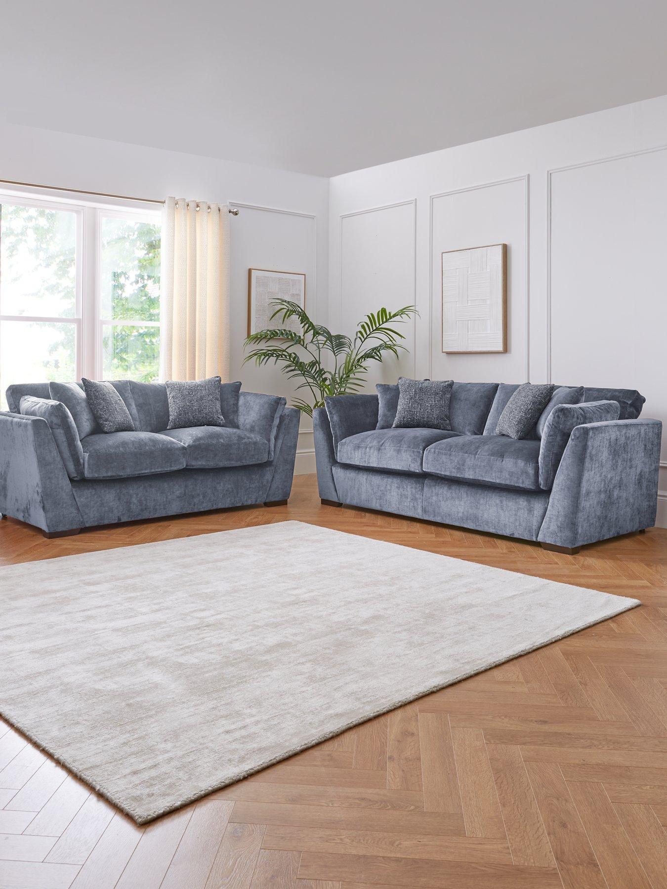 The Very Collection: Caressa Fabric 3 + 2 Seater Sofa Set (Buy  &  SAVE!)