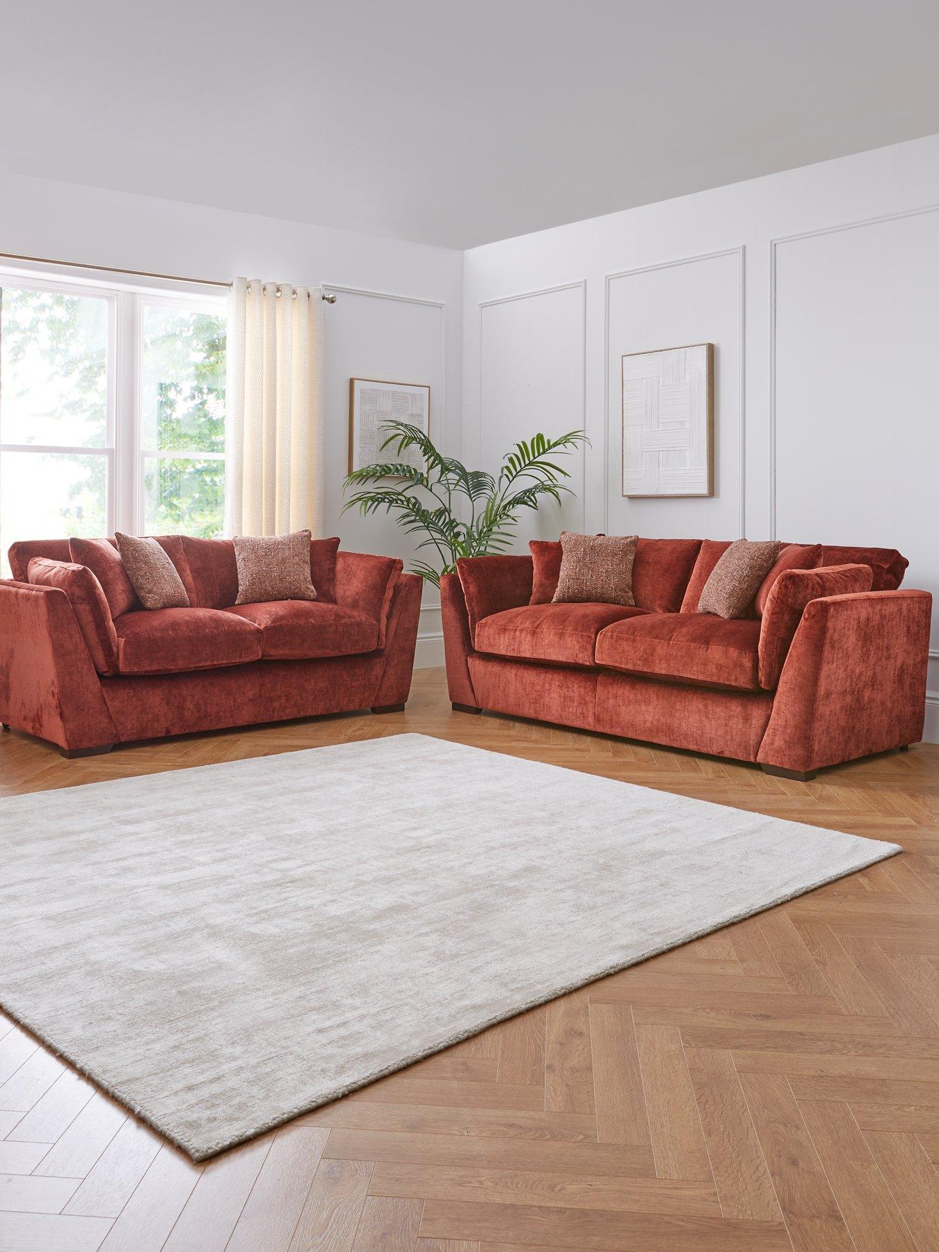 undefined Caressa Fabric 3 + 2 Seater Sofa Set (Buy  &  SAVE!)