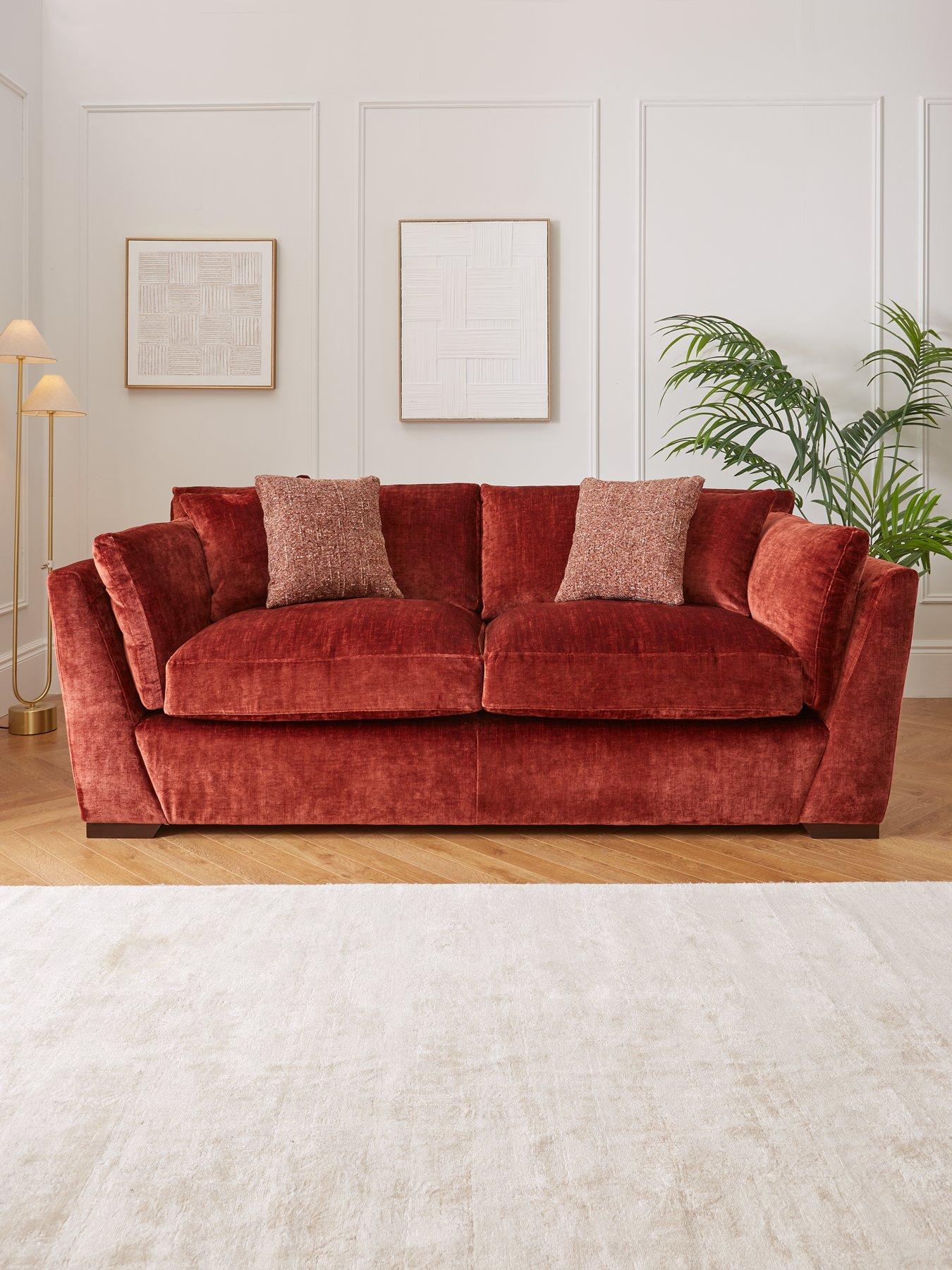 undefined Caressa Fabric 3 Seater Sofa