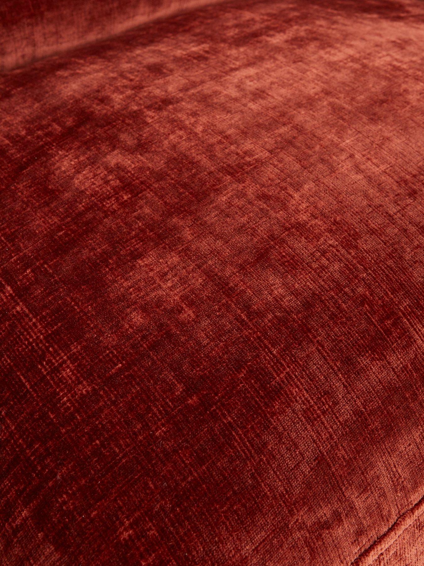 Image 4 of 5 of The Very Collection Caressa Large Fabric Footstool&nbsp;- Made to Order in the UK - FSC&reg; Certified