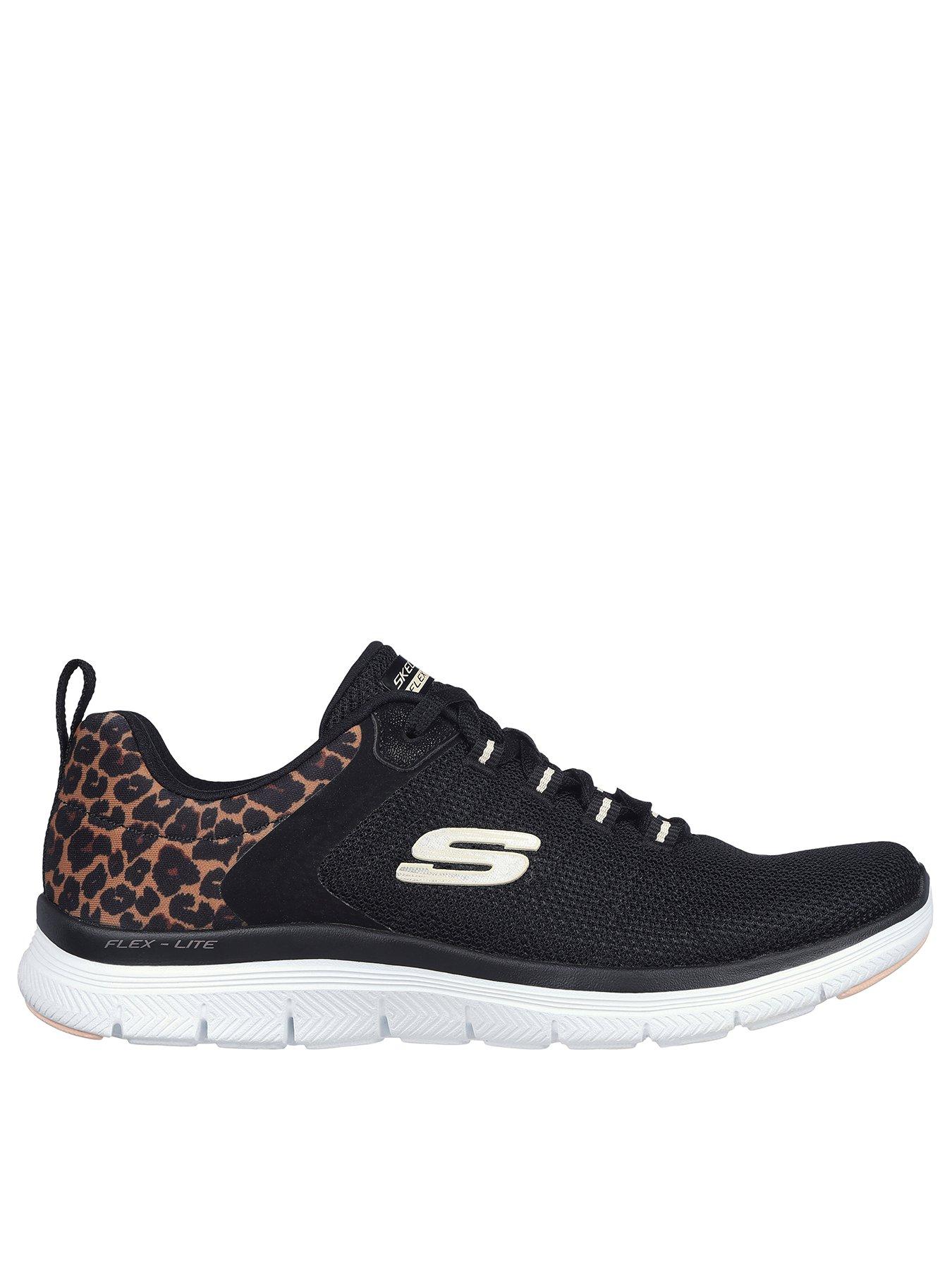 Skechers Flex Advantage 4.0 - Wild Ballad, Black, Size 4, Women