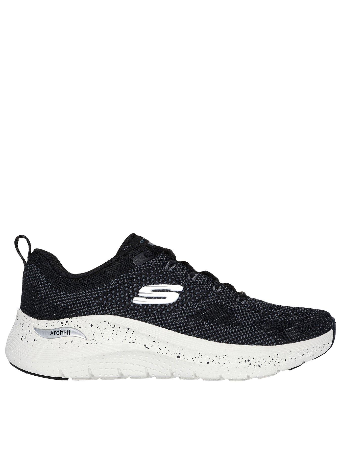 undefined Arch Fit Engineered Knit Lace-up W/ Air-cooled - Black Knit/charcoal Trim