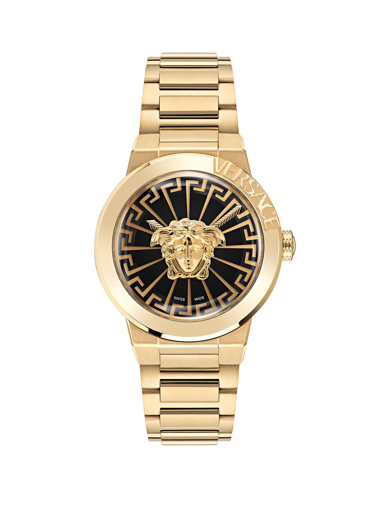 Product photograph of Versace Medusa Infinite Watch from very.co.uk