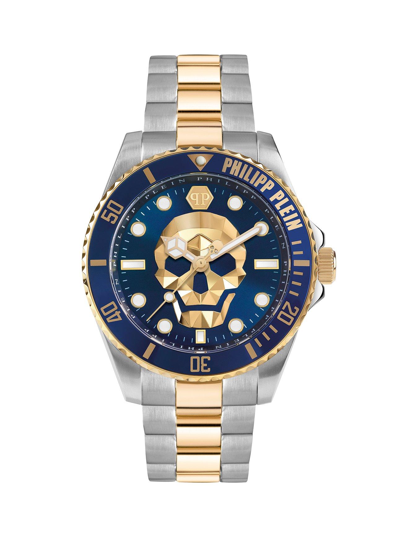 Product photograph of Philipp Plein The Kull Diver Watch from very.co.uk