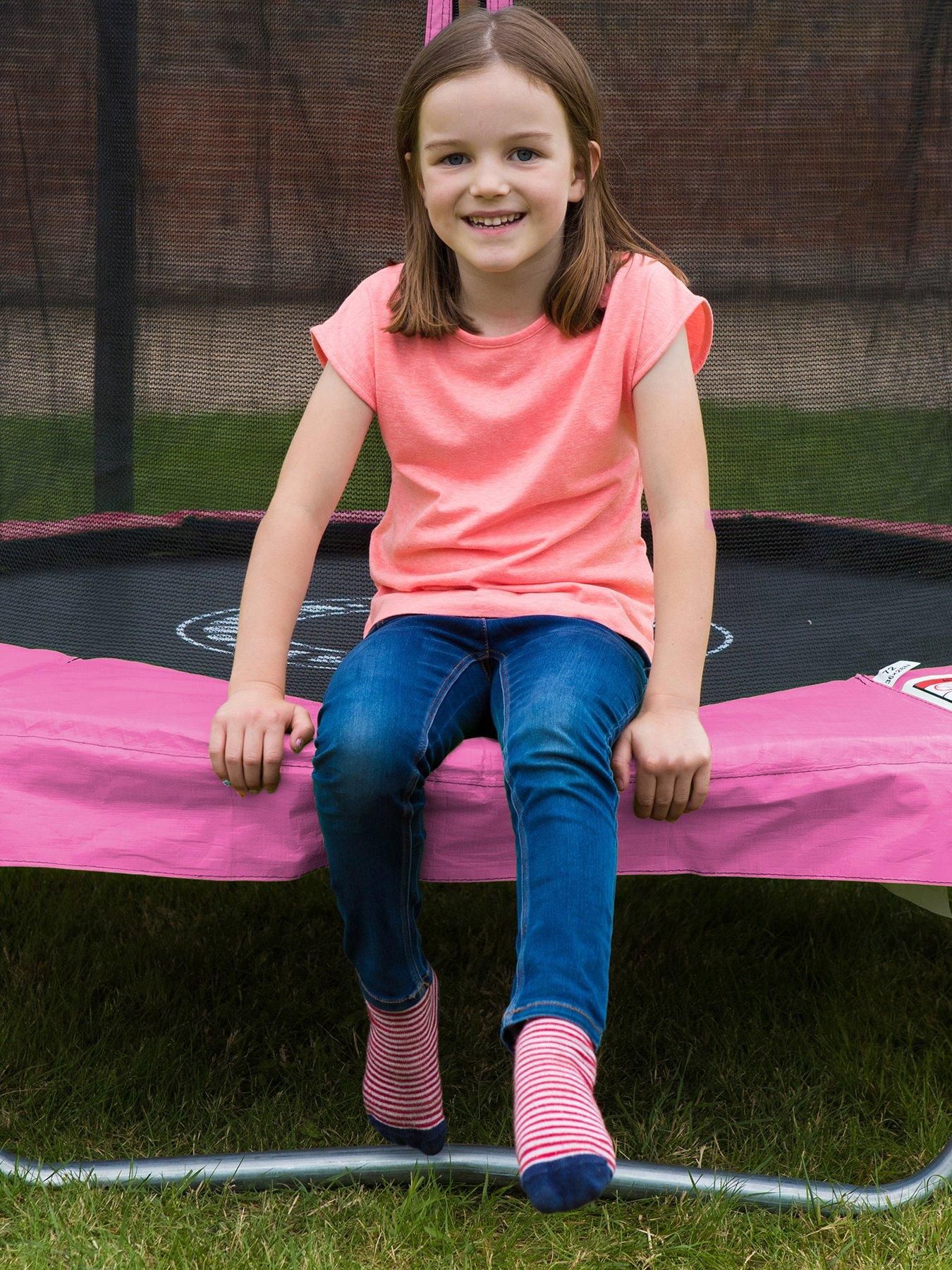 Image 3 of 7 of Sportspower 6ft Zip Entry Easi-Store Trampoline - Pink