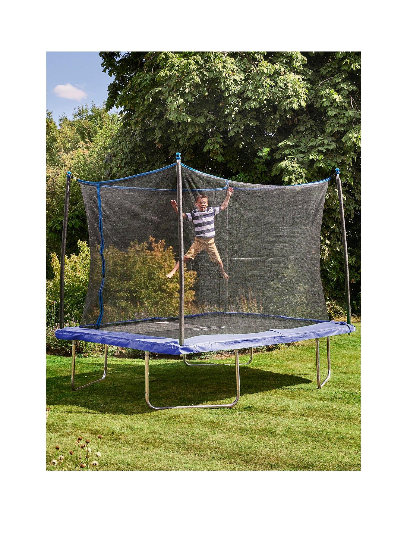 undefined 10ft x 8ft Rectangular Trampoline & Enclosure