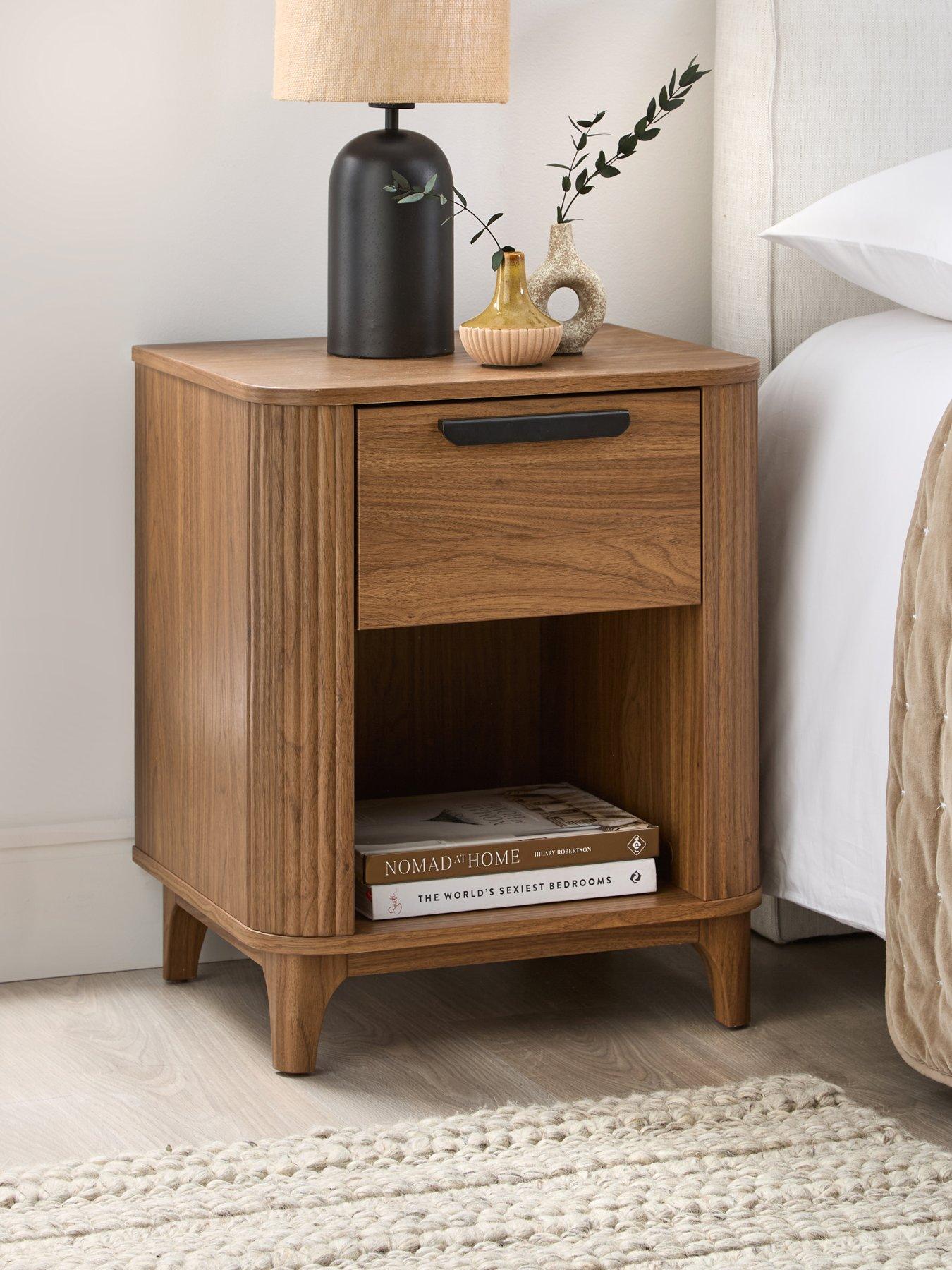 Very Home Carina 1 Drawer Bedside Chest - Mid Oak - FSC® Certified