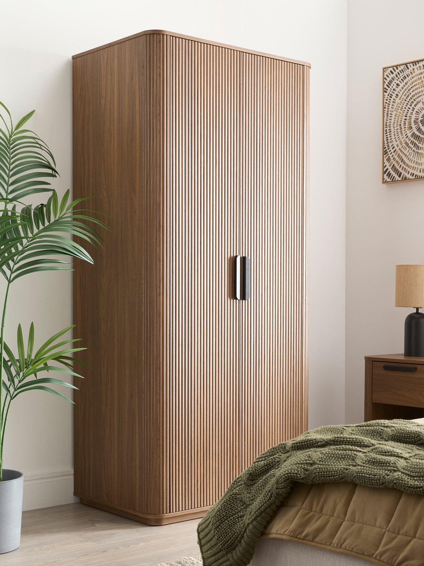 undefined Carina 2 Door Plinth Wardrobe - Mid Oak