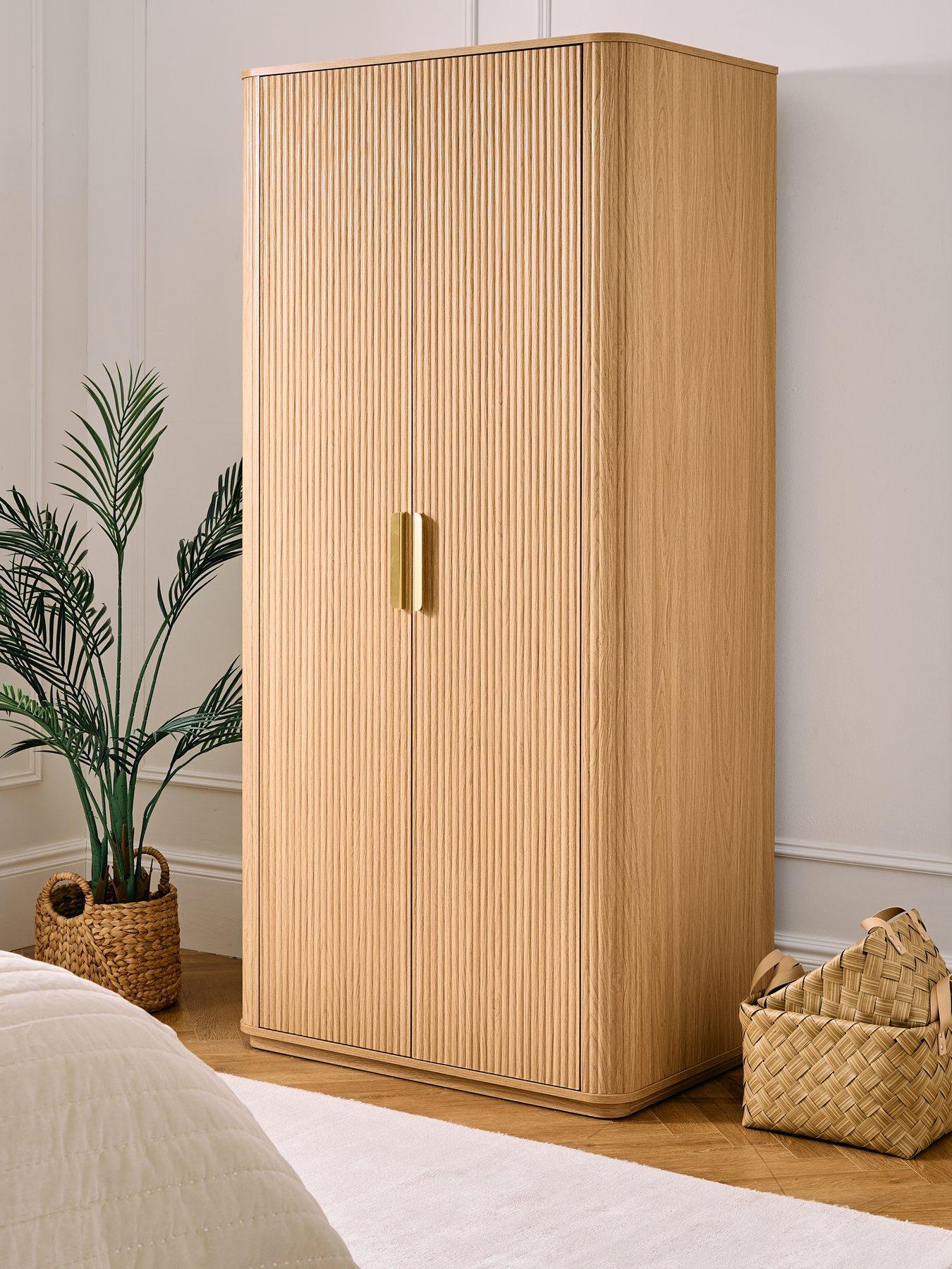 undefined Carina 2 Door Plinth Wardrobe - Oak