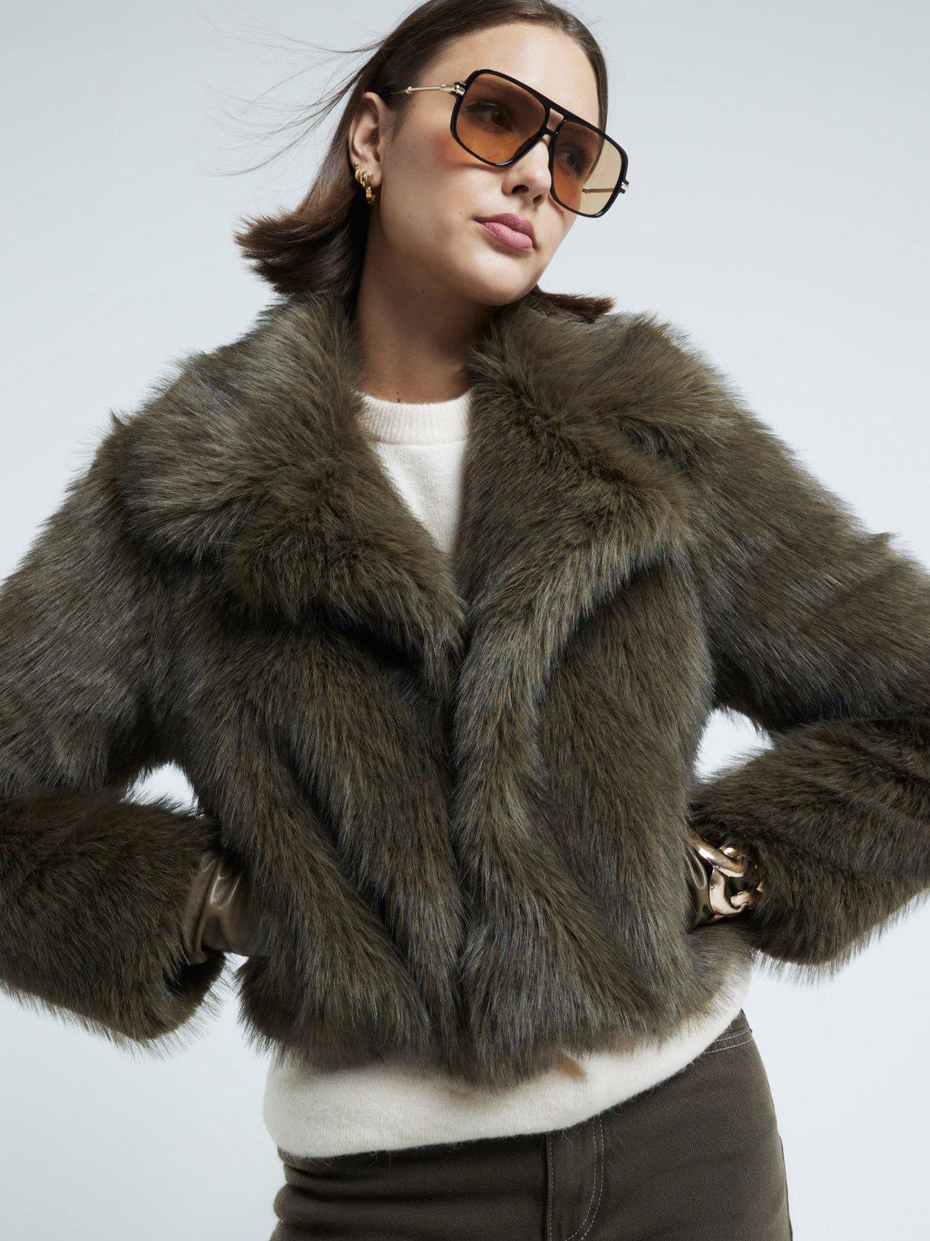 Womens Faux Fur Coats - Very