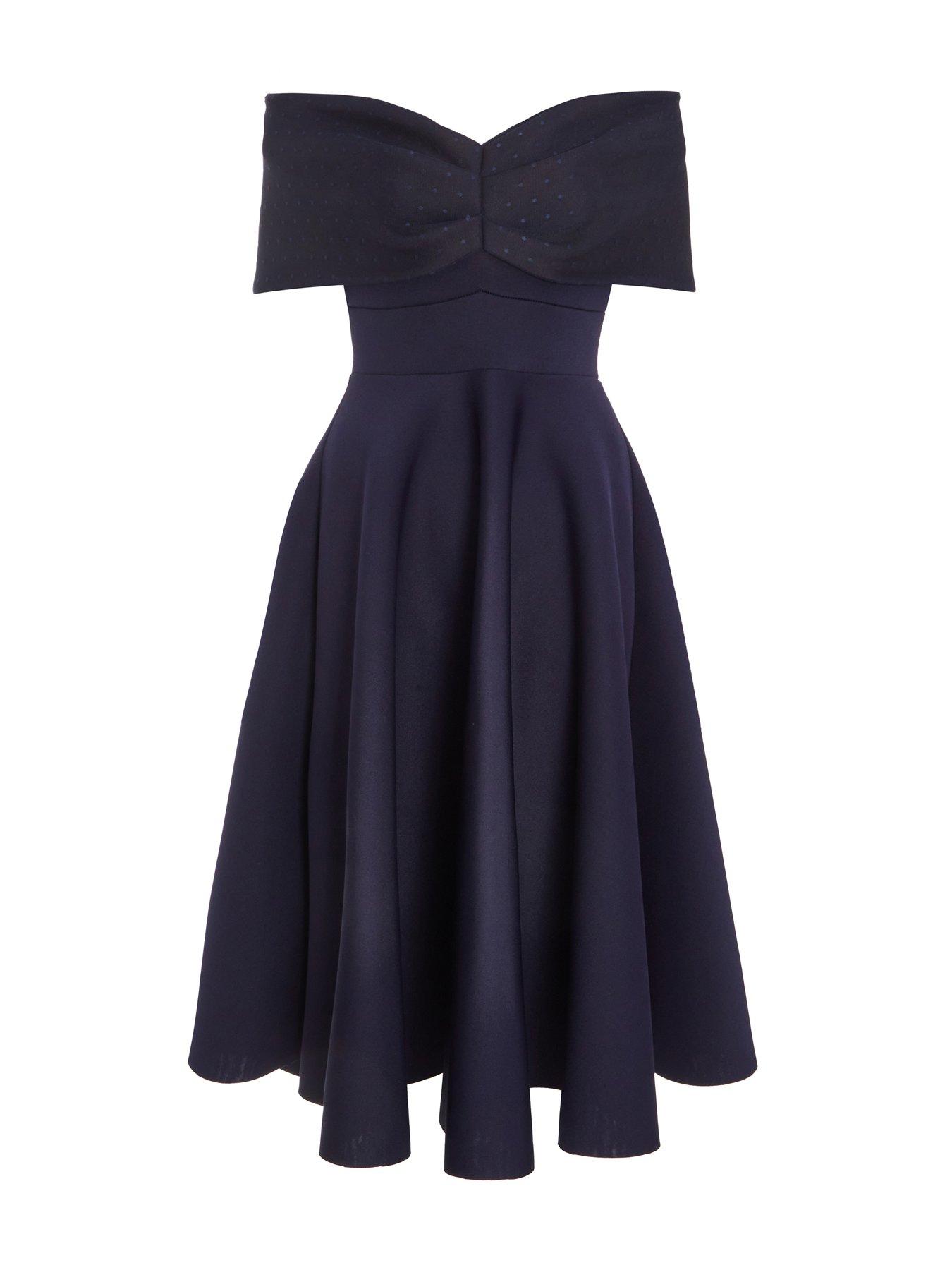 quiz polka dot skater dress