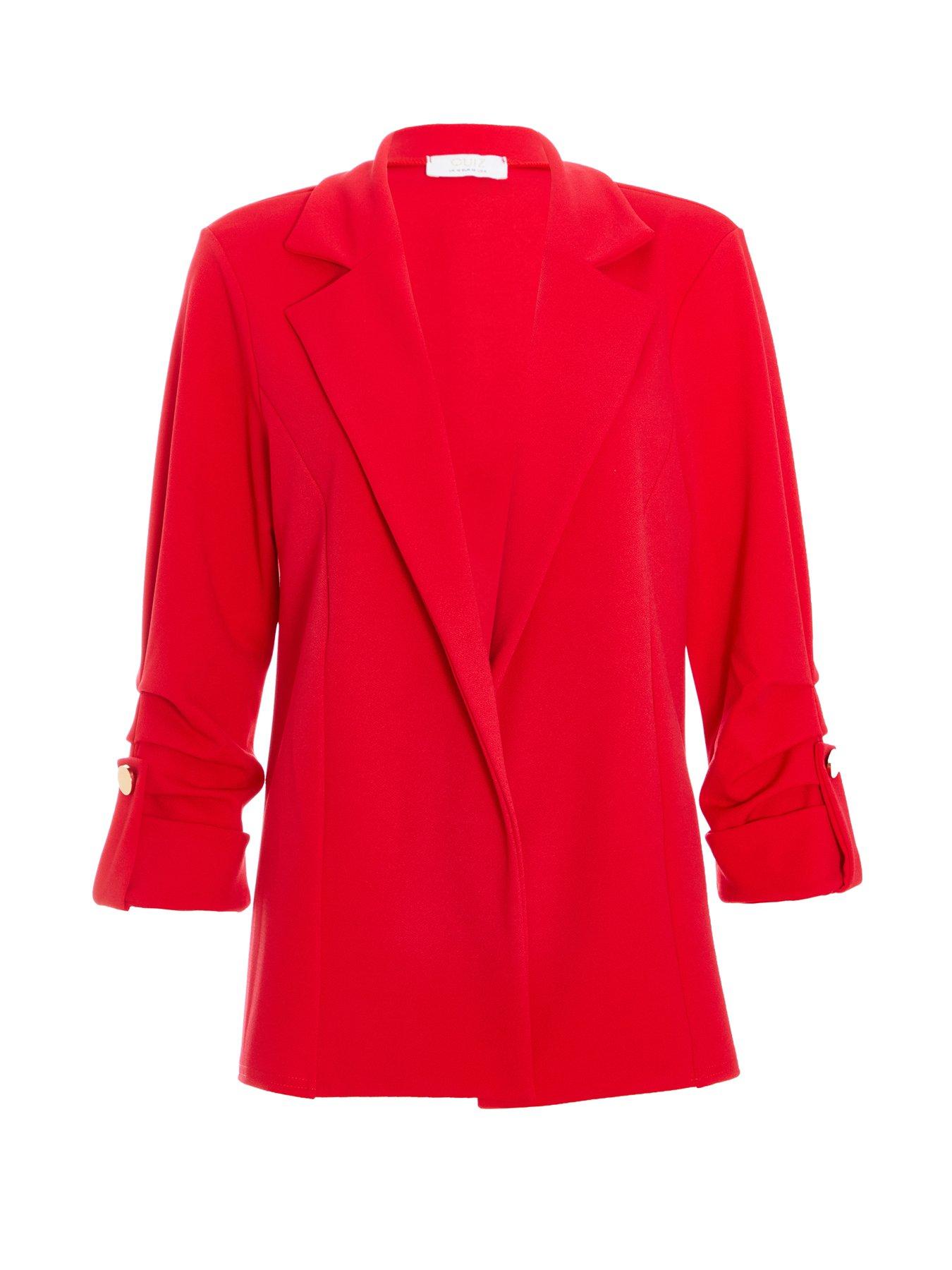 Quiz red blazer sales