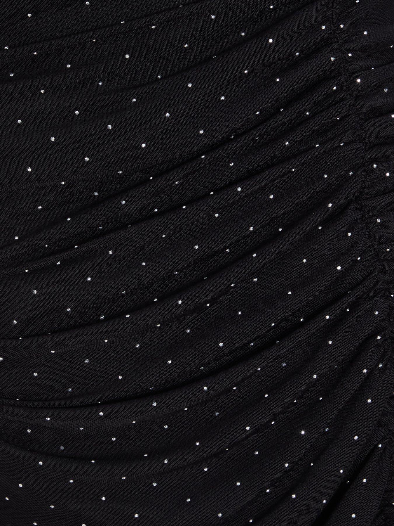 Quiz Embellished Maxi Dress Black Very