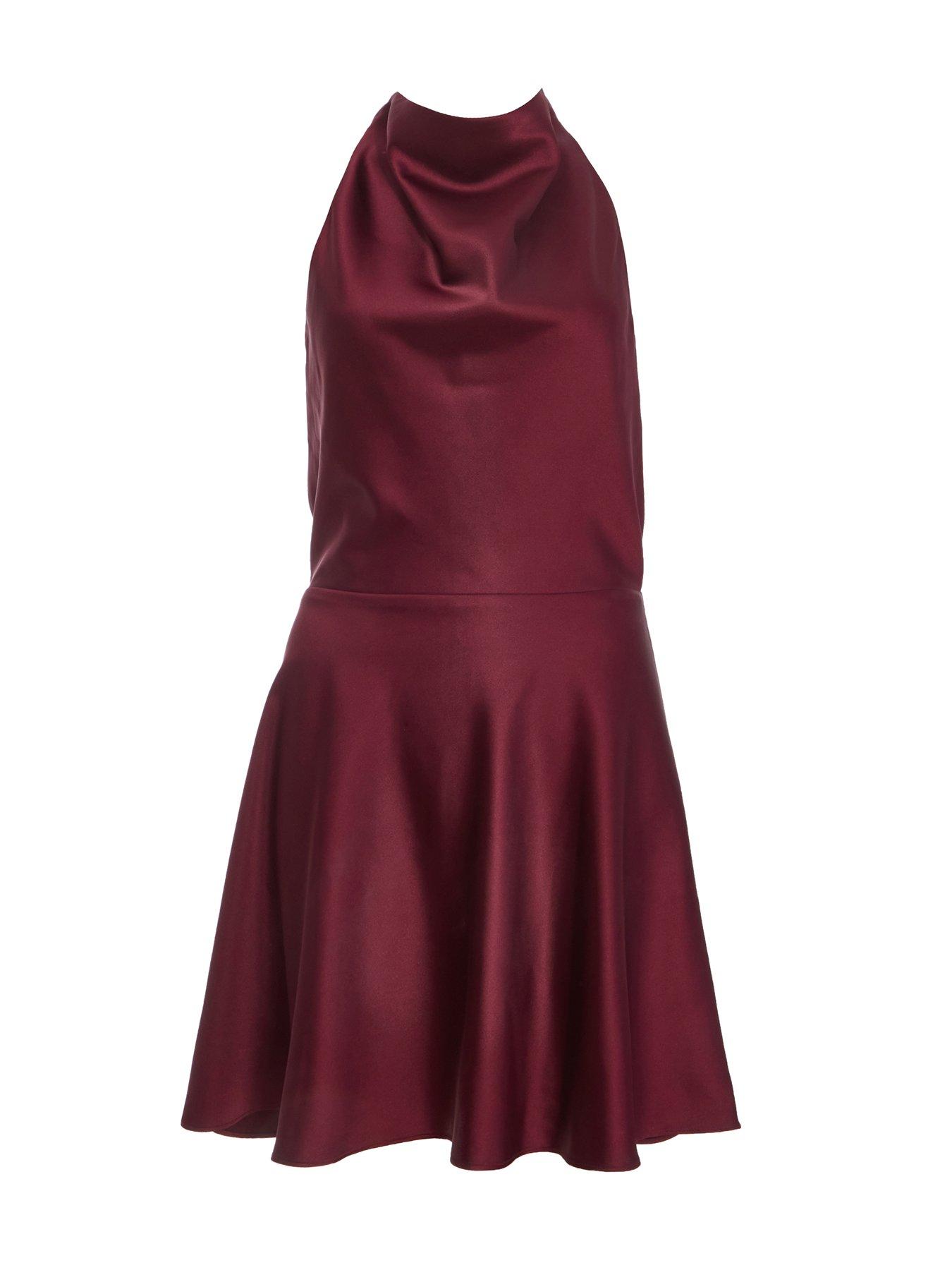 open lace back dress Susana Monaco Faux Leather Tube Corset Dress