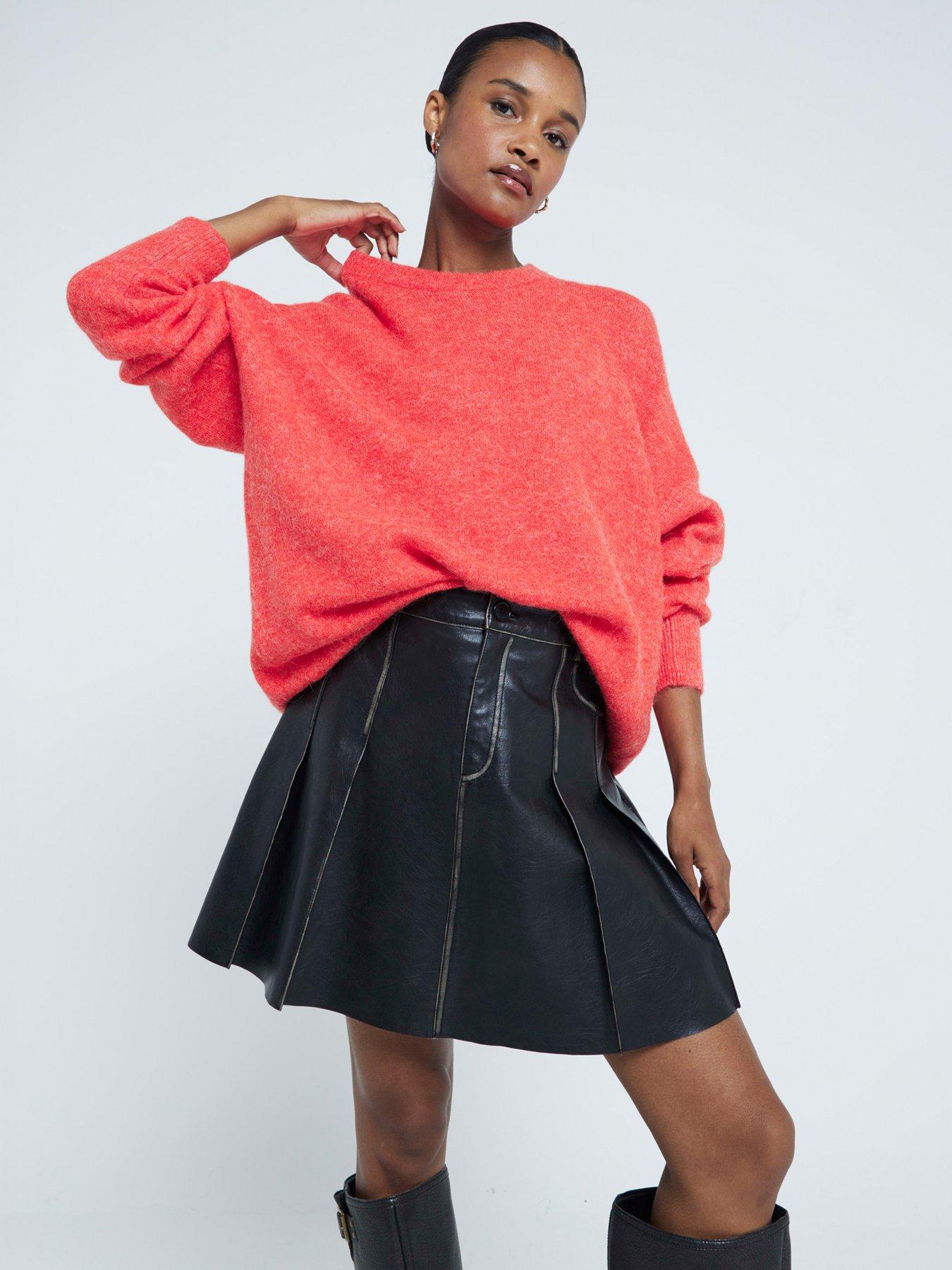 undefined Oversized Jumper - Red