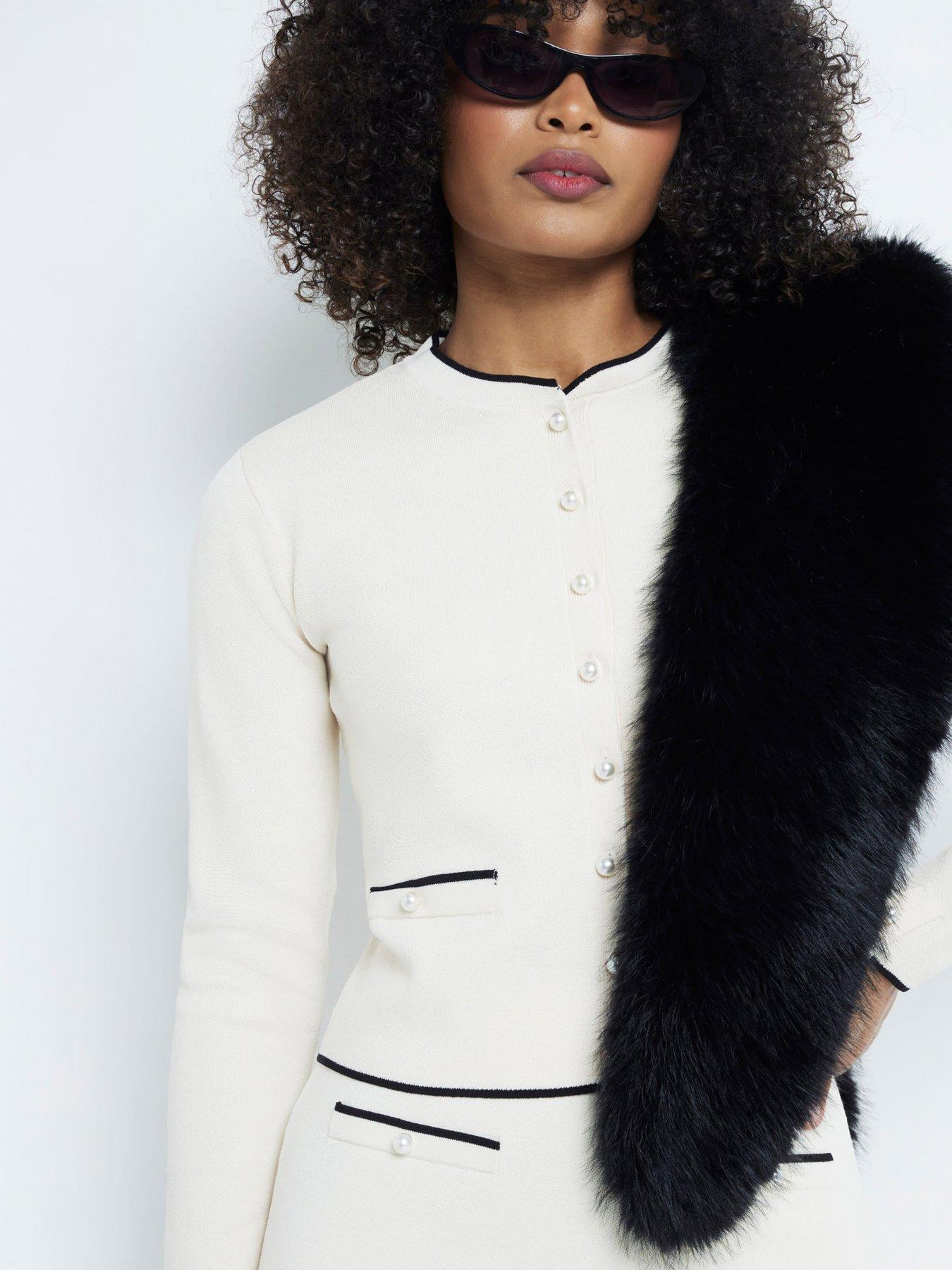 Image 2 of 6 of River Island Clean Military Cardigan - Cream