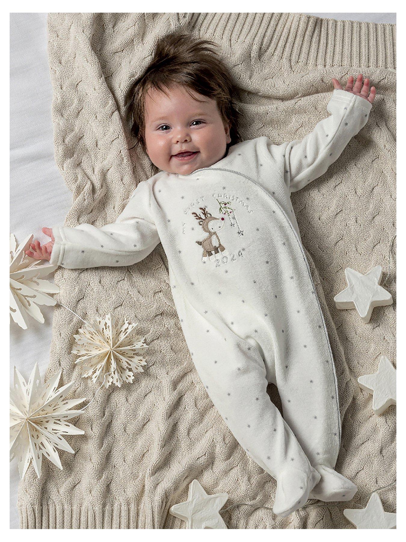 White shops velour sleepsuit