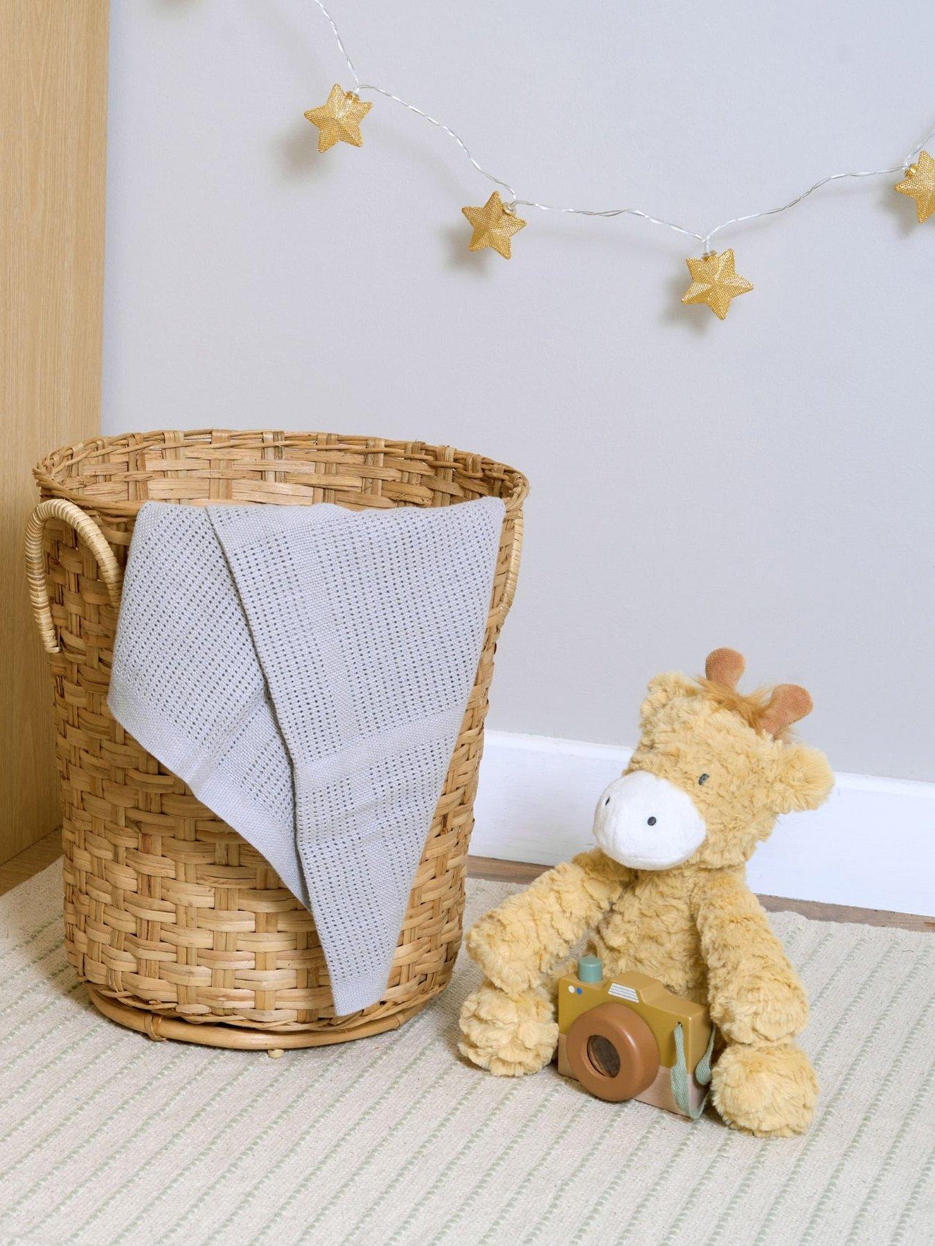 Image 4 of 5 of Clair De Lune Cot Bed Sheets &amp; Cellular Blanket - Grey