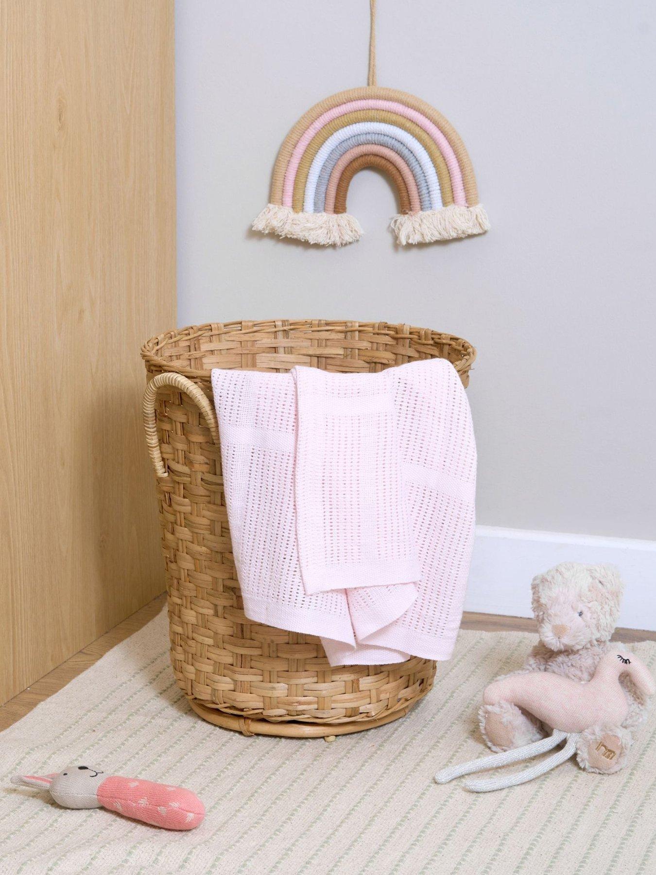 Image 4 of 5 of Clair De Lune Cot Bed Sheets &amp; Cellular Blanket -&nbsp;Pink