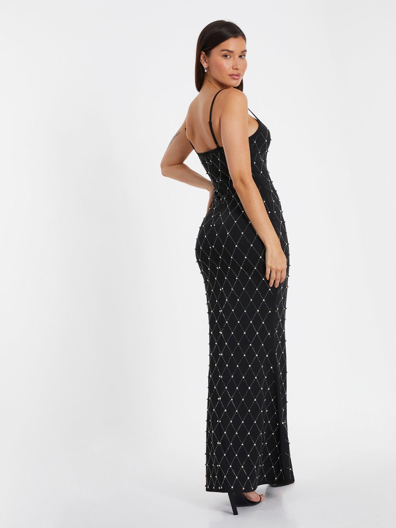 slim fit dress slacks Rose Gold Sequin Maxi Dress  Girl Meets Dress