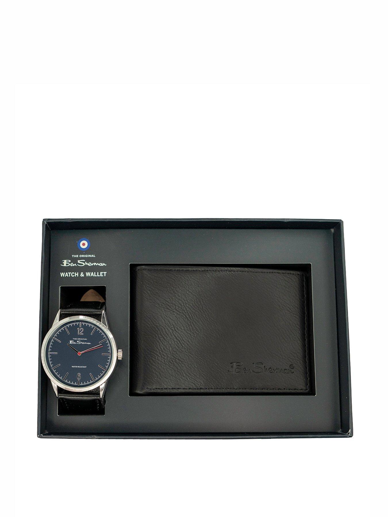 Product photograph of Ben Sherman Black Strap With Pu Strap Dial from very.co.uk