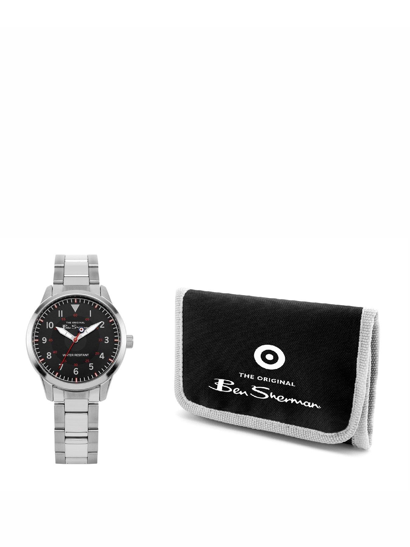 undefined Kids Gift Set with Silver Bracelet watch with black Dial