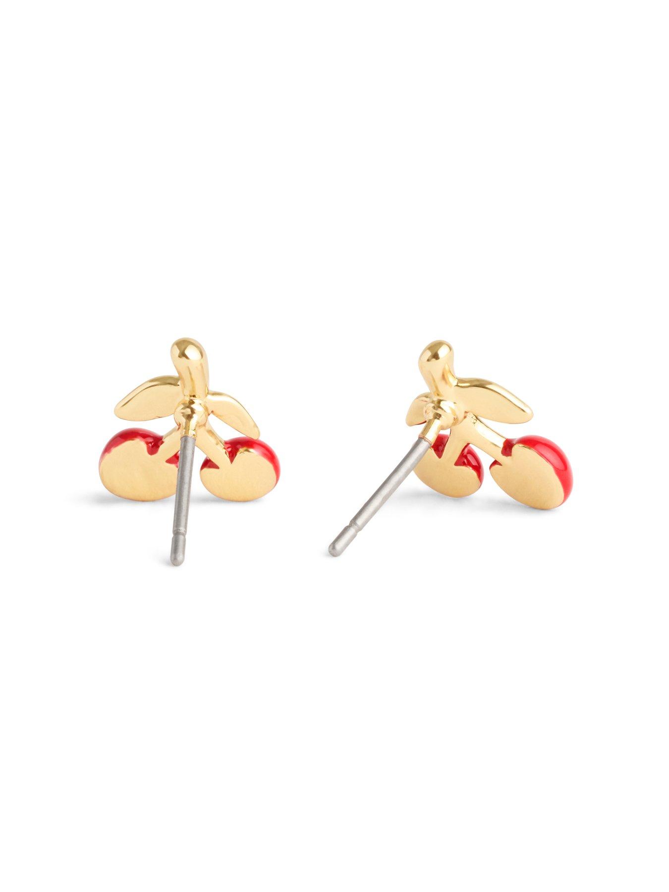 Coach enamel cherry earrings buy