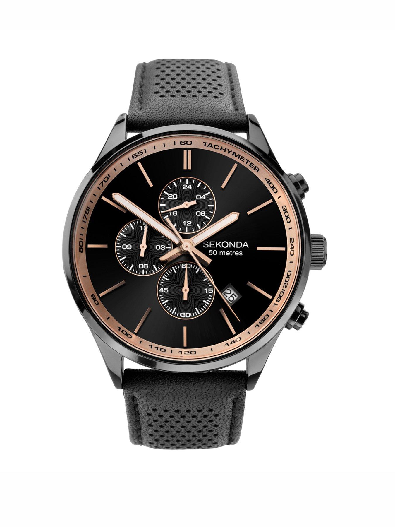 sekonda-mens-endurance-black-leather-strap-with-black-dial-analogue-watch