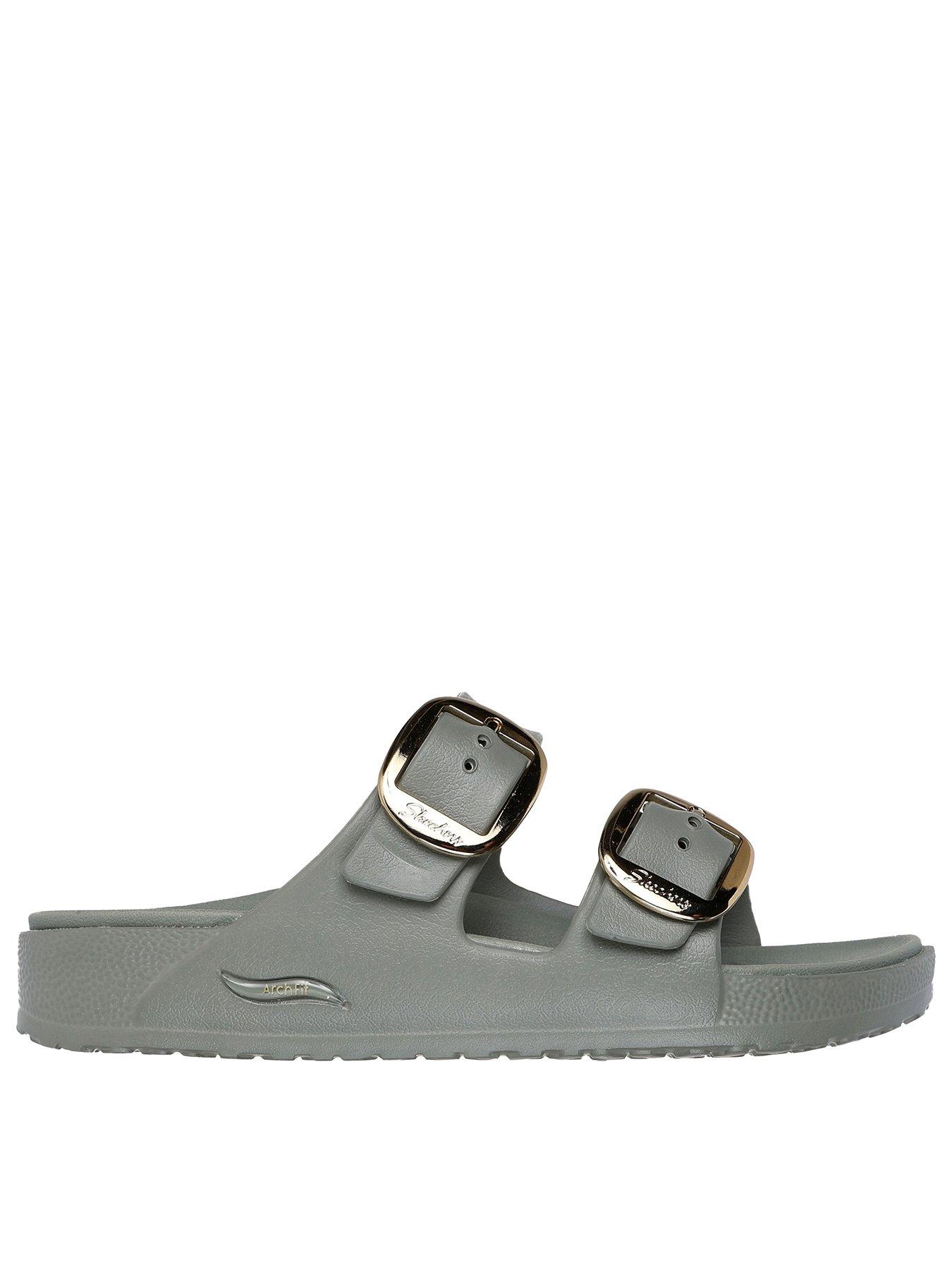 undefined Arch Fit Cali Breeze 2.0 Gold Star Molded Double Band Sandal - Olive