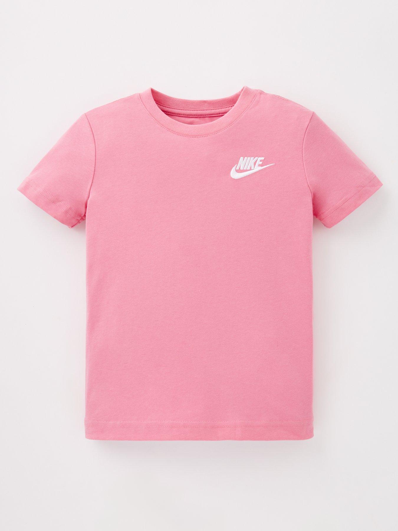 undefined Kids Embroidered Futura T-Shirt - Pink
