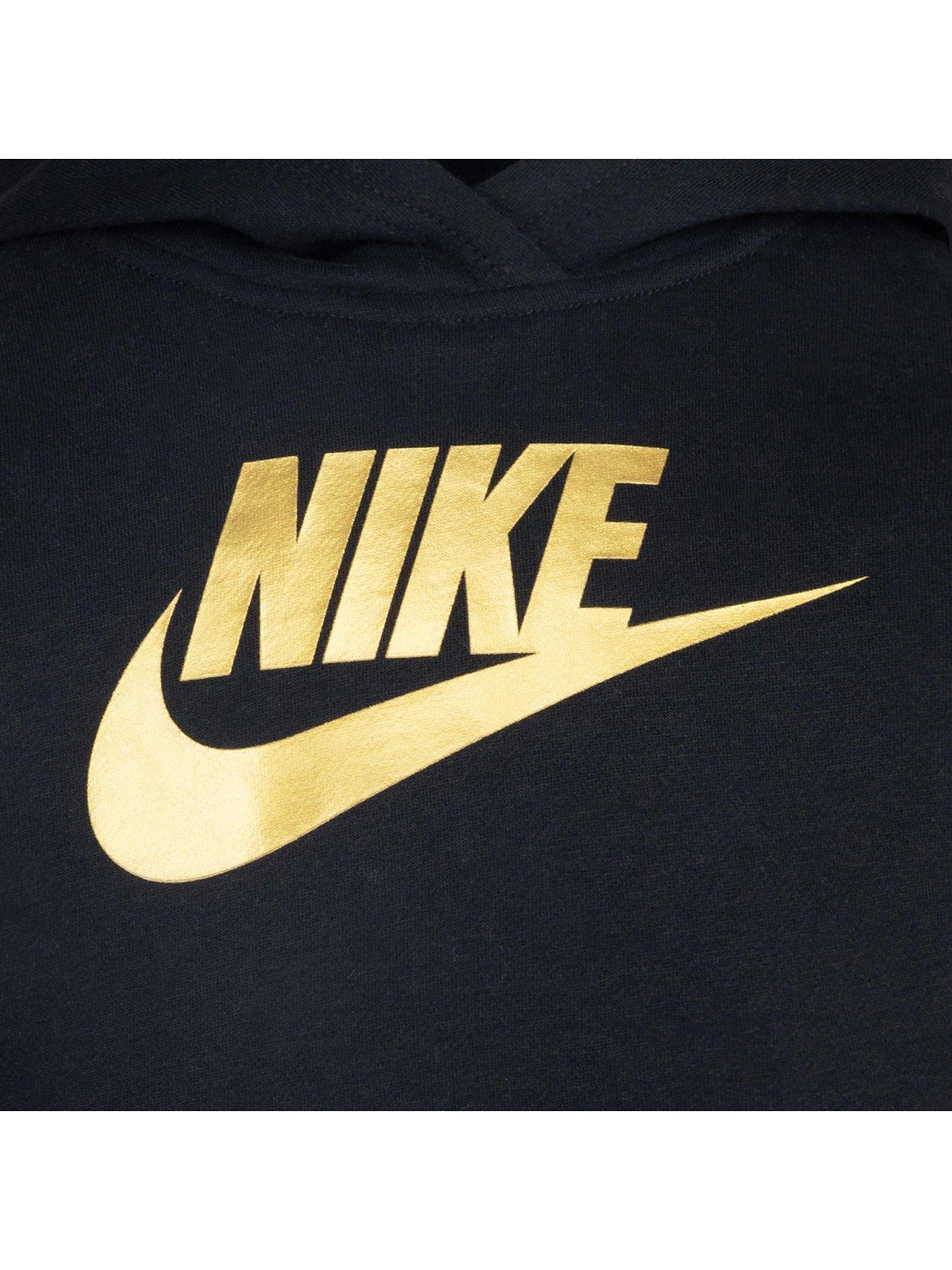 Nike Swoosh Black And Gold Nike Pullover Nike Men's Black 