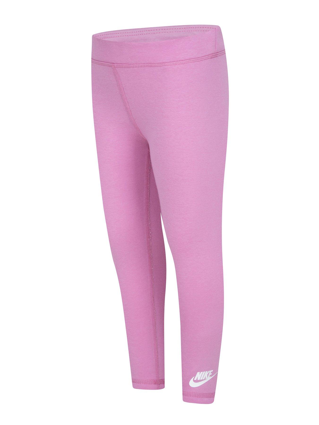 Pink fleece lined leggings on sale