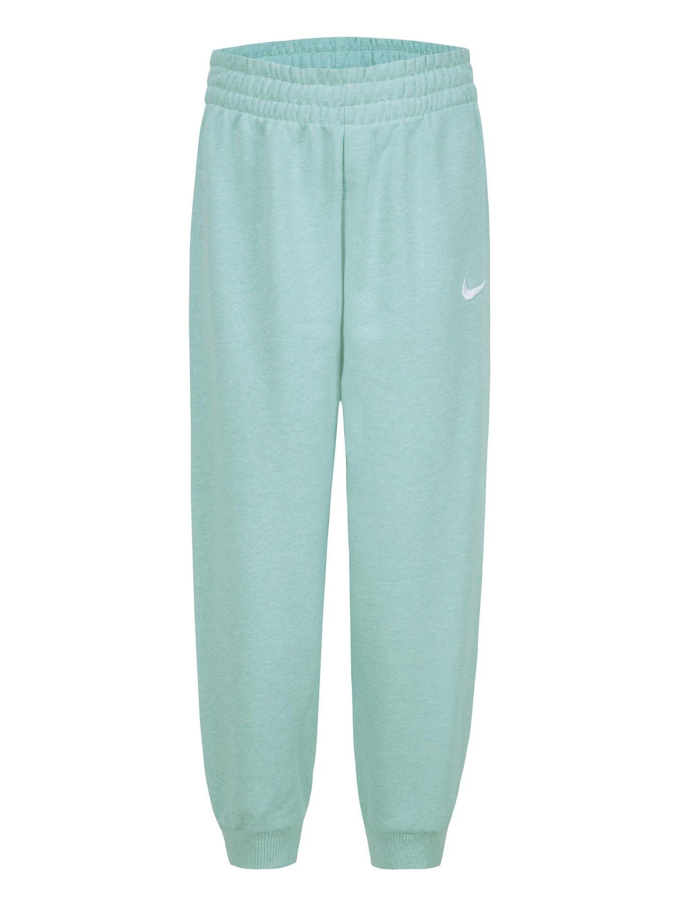 Image 3 of 4 of Nike Kids Essential Fleece Crew Tracksuit - Green
