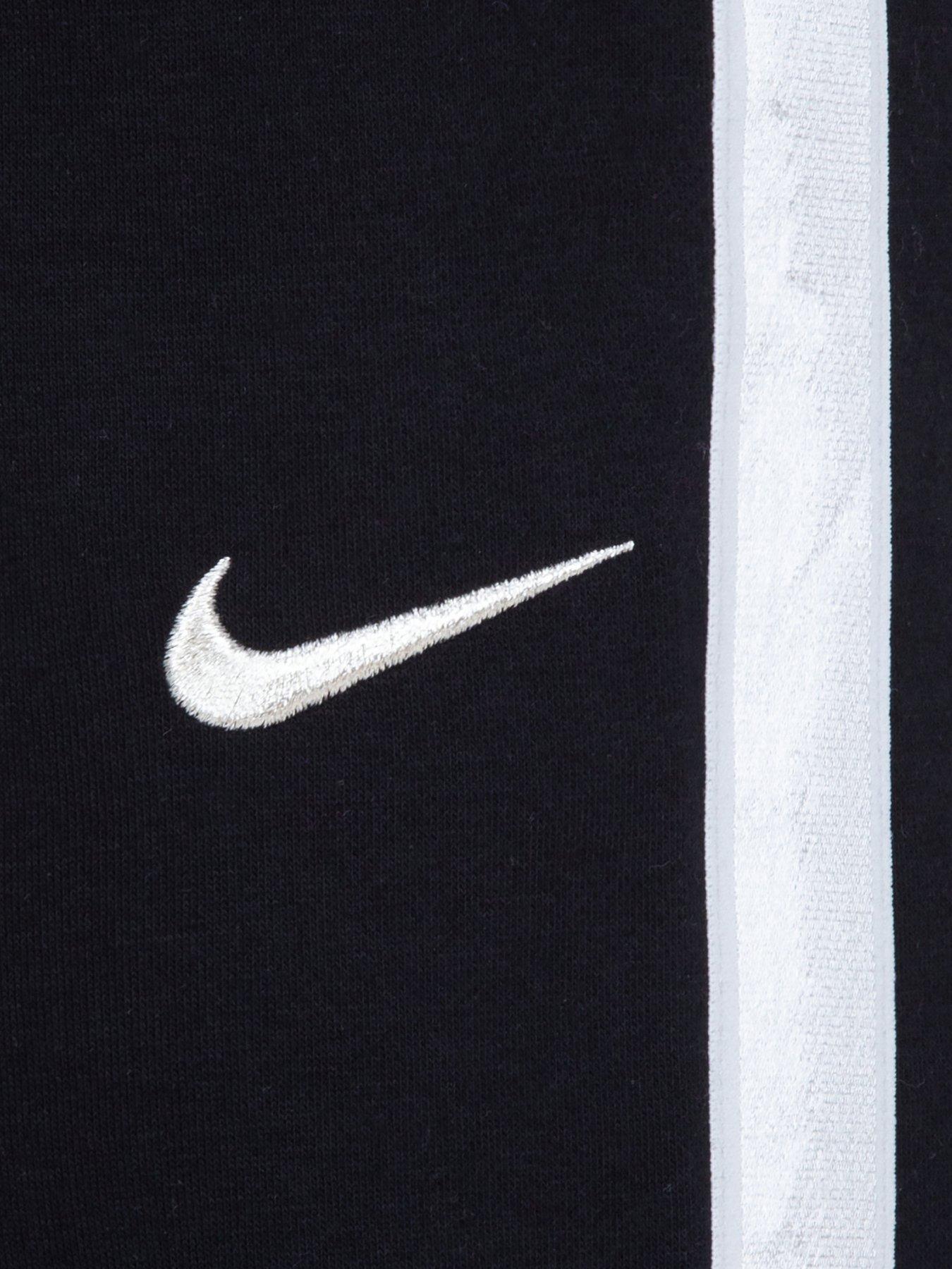 Image 3 of 4 of Nike Kids Girls Shine Crew Pant Tracksuit - Black