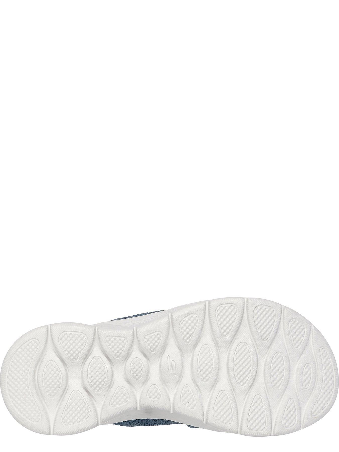 Image 4 of 5 of Skechers Go Walk Flex Sandal Textured Knit Slide - Slate