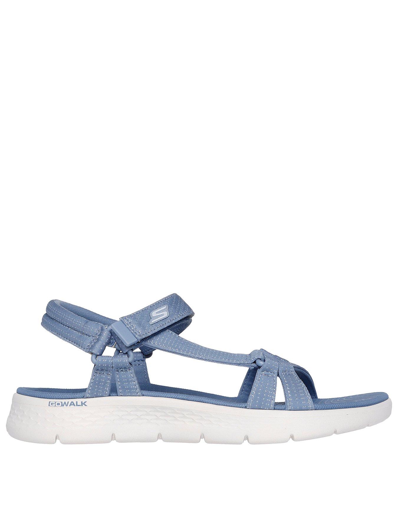 undefined Go Walk Flex Sandal Sublime Heather Quarter Strap Sandal - Blue