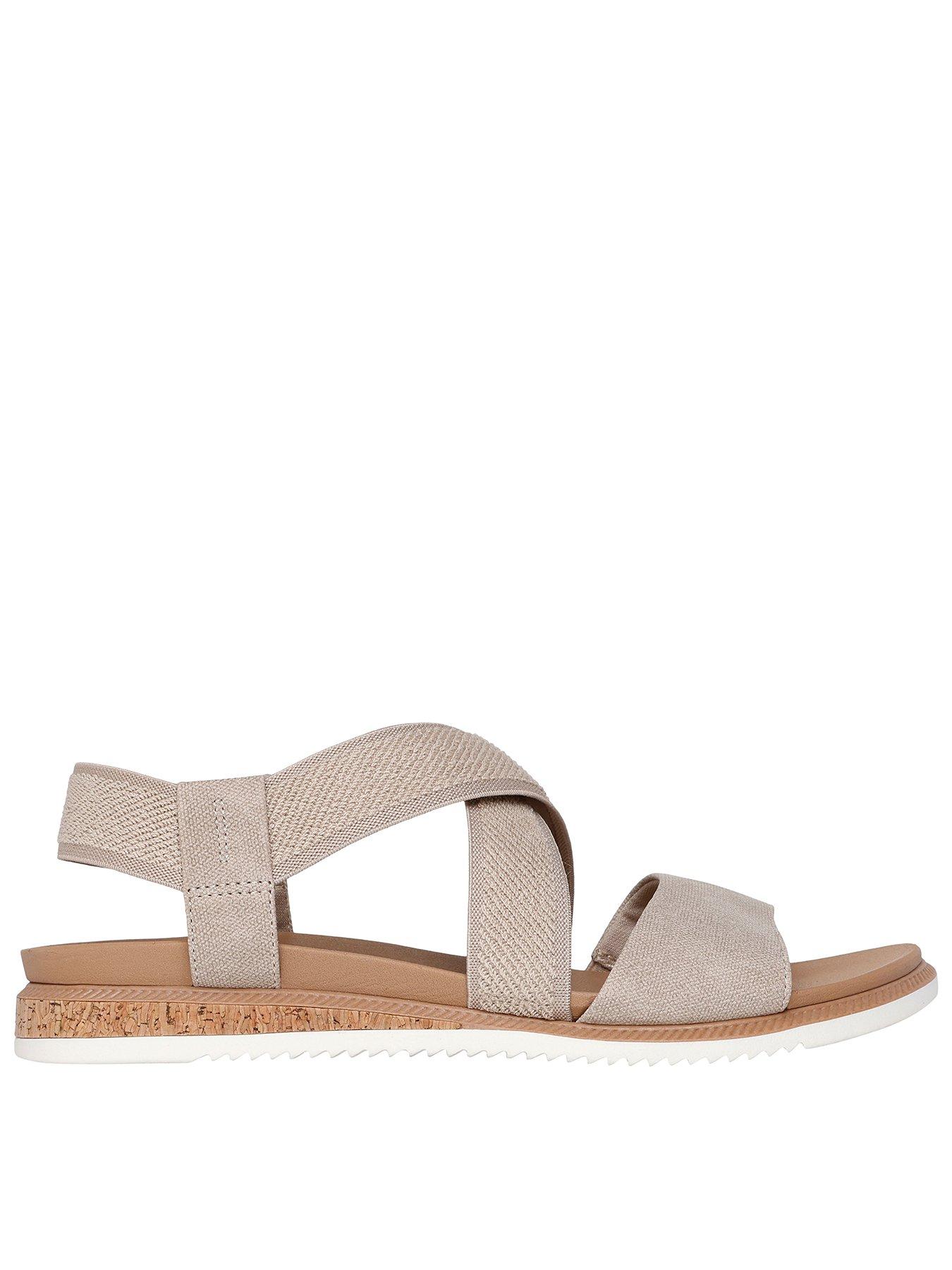 undefined Desert Kiss Low Cross Strap Gore Sandal - Taupe Gore