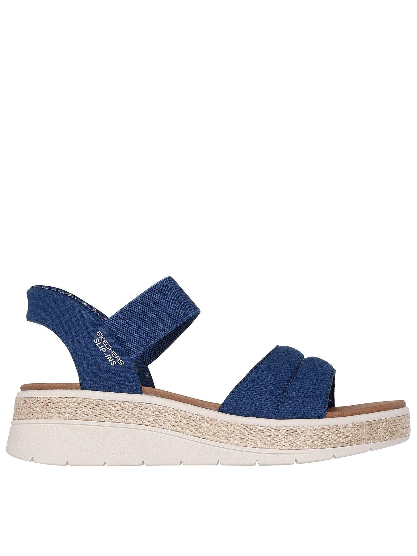 undefined Bobs Sun Ray Slip-ins Padded Vamp Quarter Strap Sandal - Navy