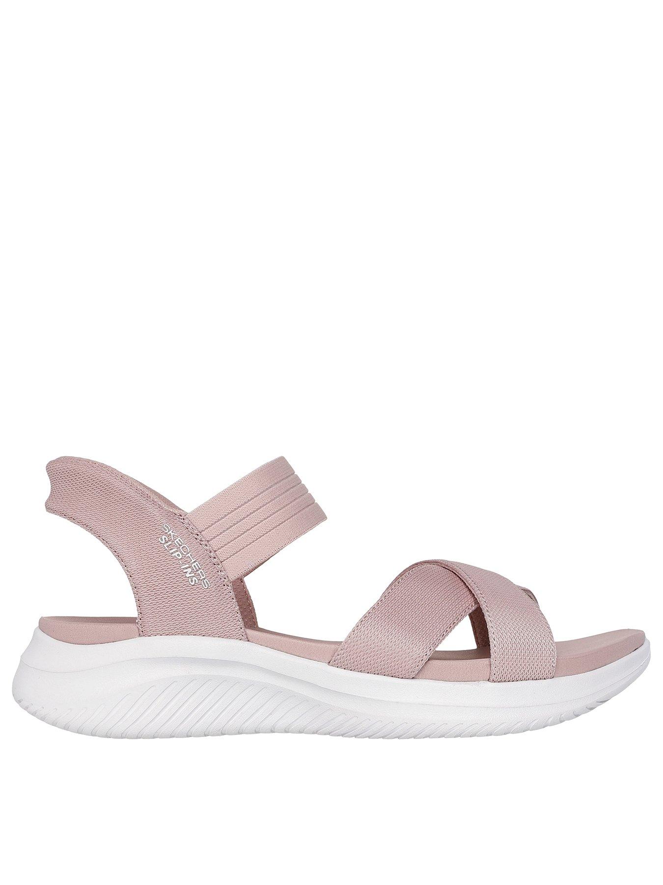 undefined Ultra Flex 3.0 Never Better Slip-ins Cross Band Sling Back W/ Yoga Foam - Blush Mesh/gore