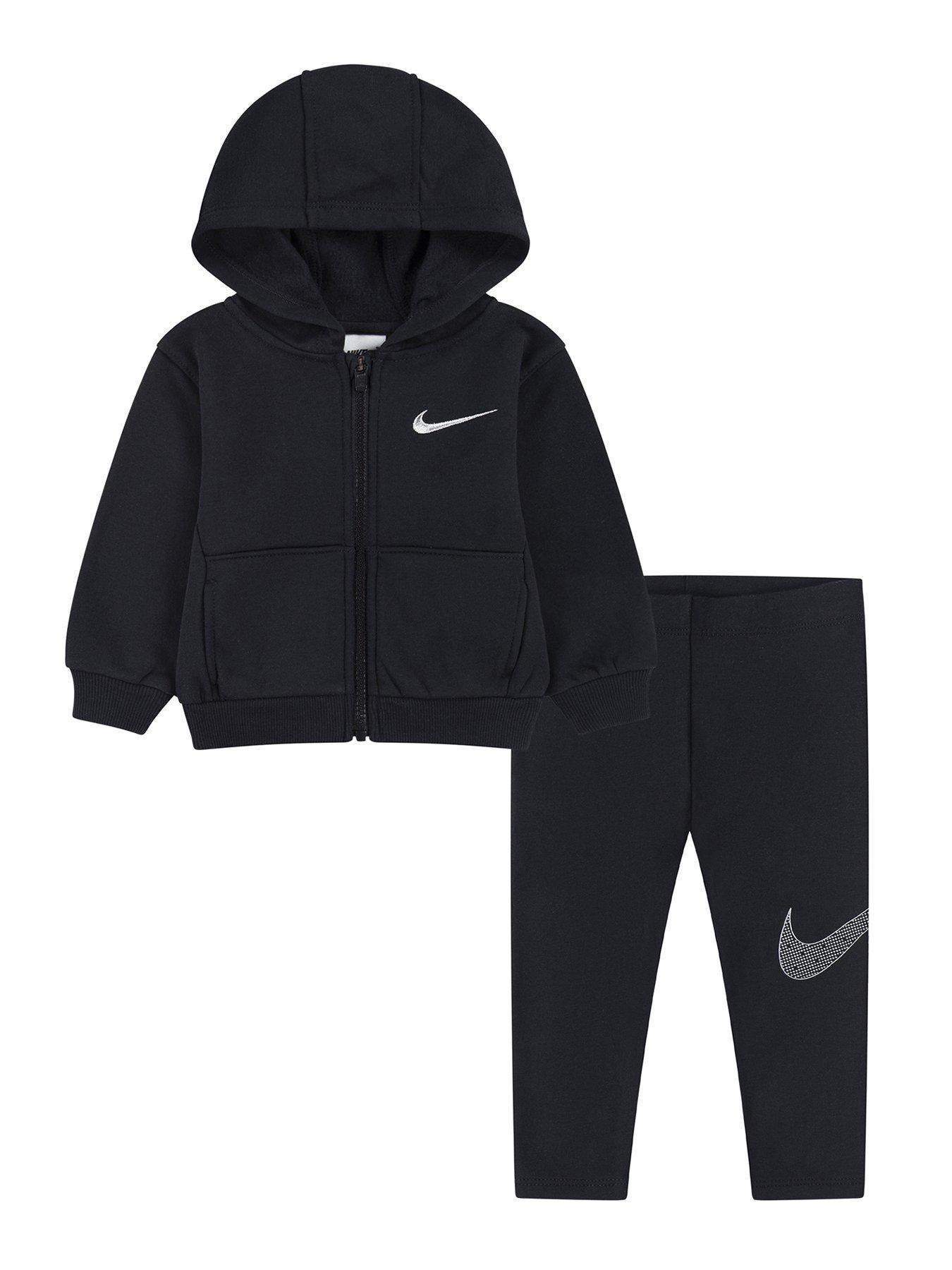 undefined Infants Girls Shine Hoody Legging Tracksuit - Black