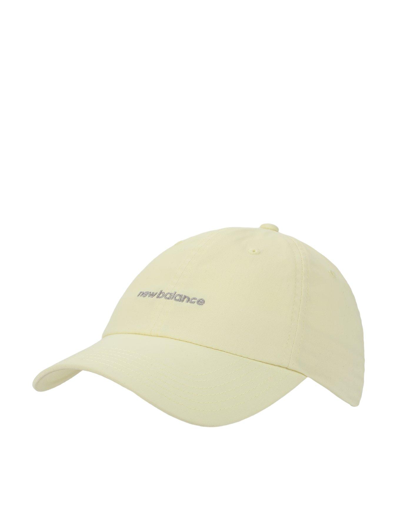 undefined Women's 6 Panel Linear Logo Hat- Pale Yellow