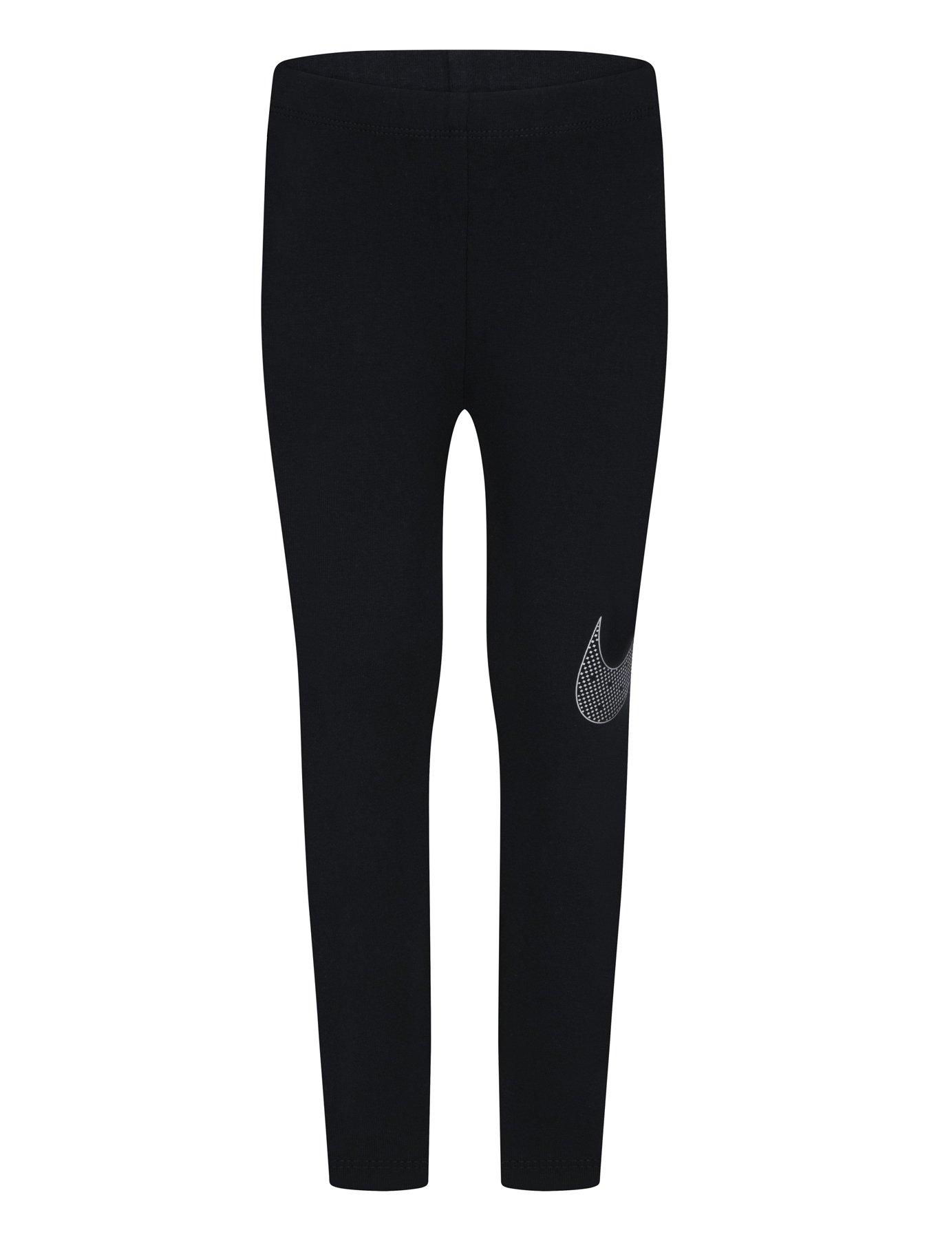 Image 5 of 5 of Nike Kids Girls Shine Hoody Legging Tracksuit - Black