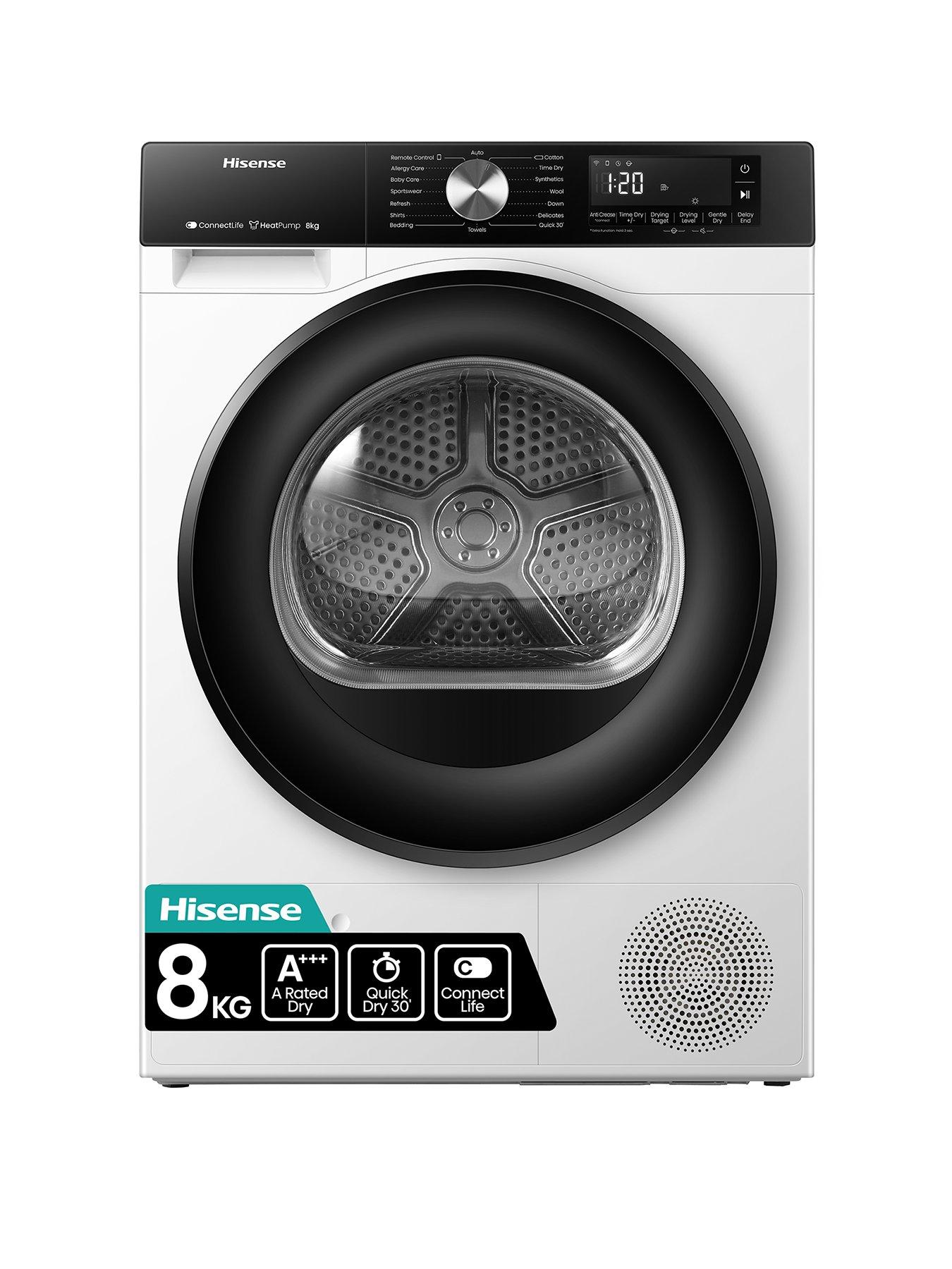 undefined 3S Series DH3S802BW3 8kg Heat Pump Tumble Dryer - White