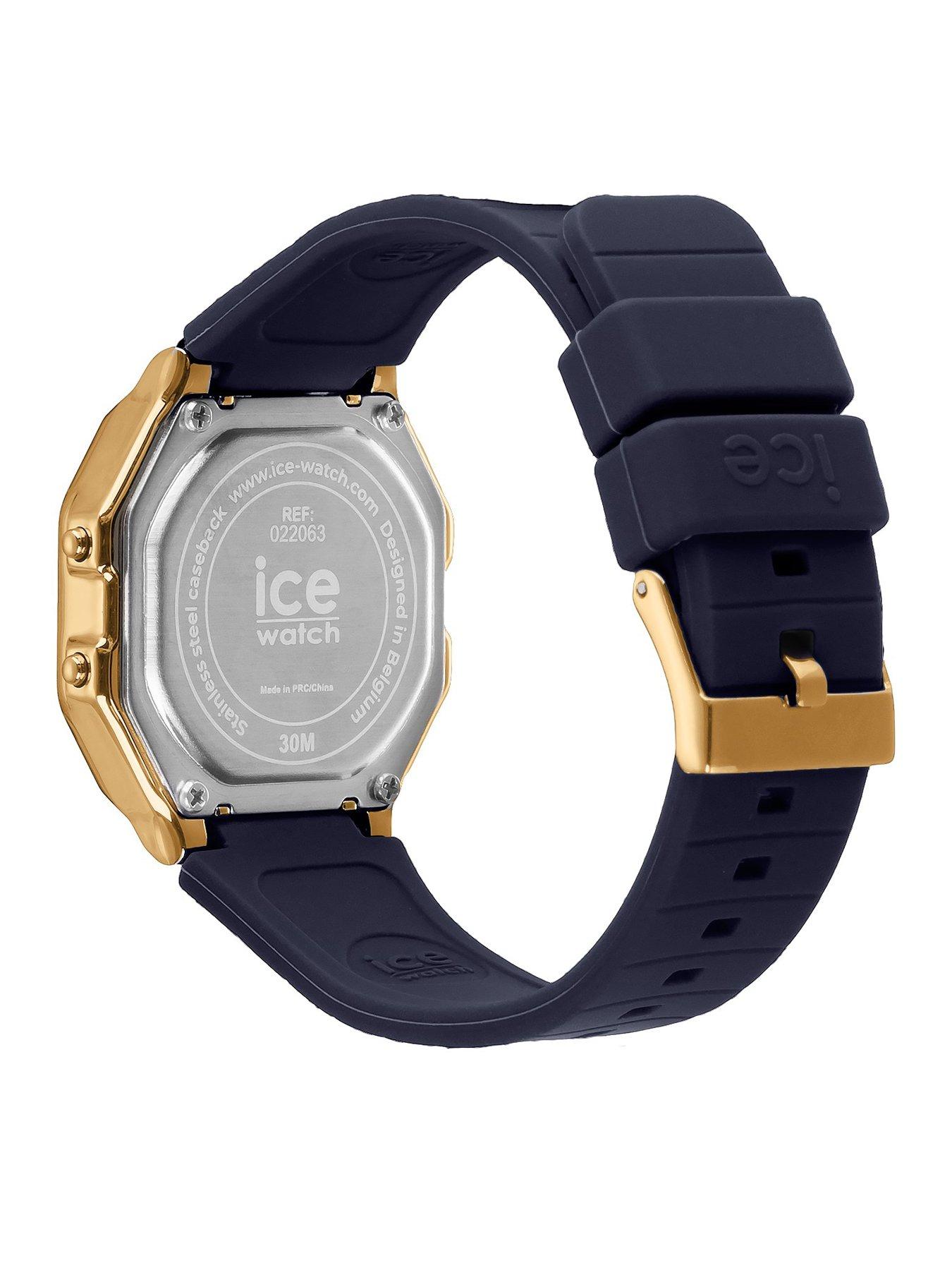 Image 5 of 6 of Ice-Watch retro Digi Twilight Blue Dial Twilight Blue Silcone Strap 32mm Digital Watch
