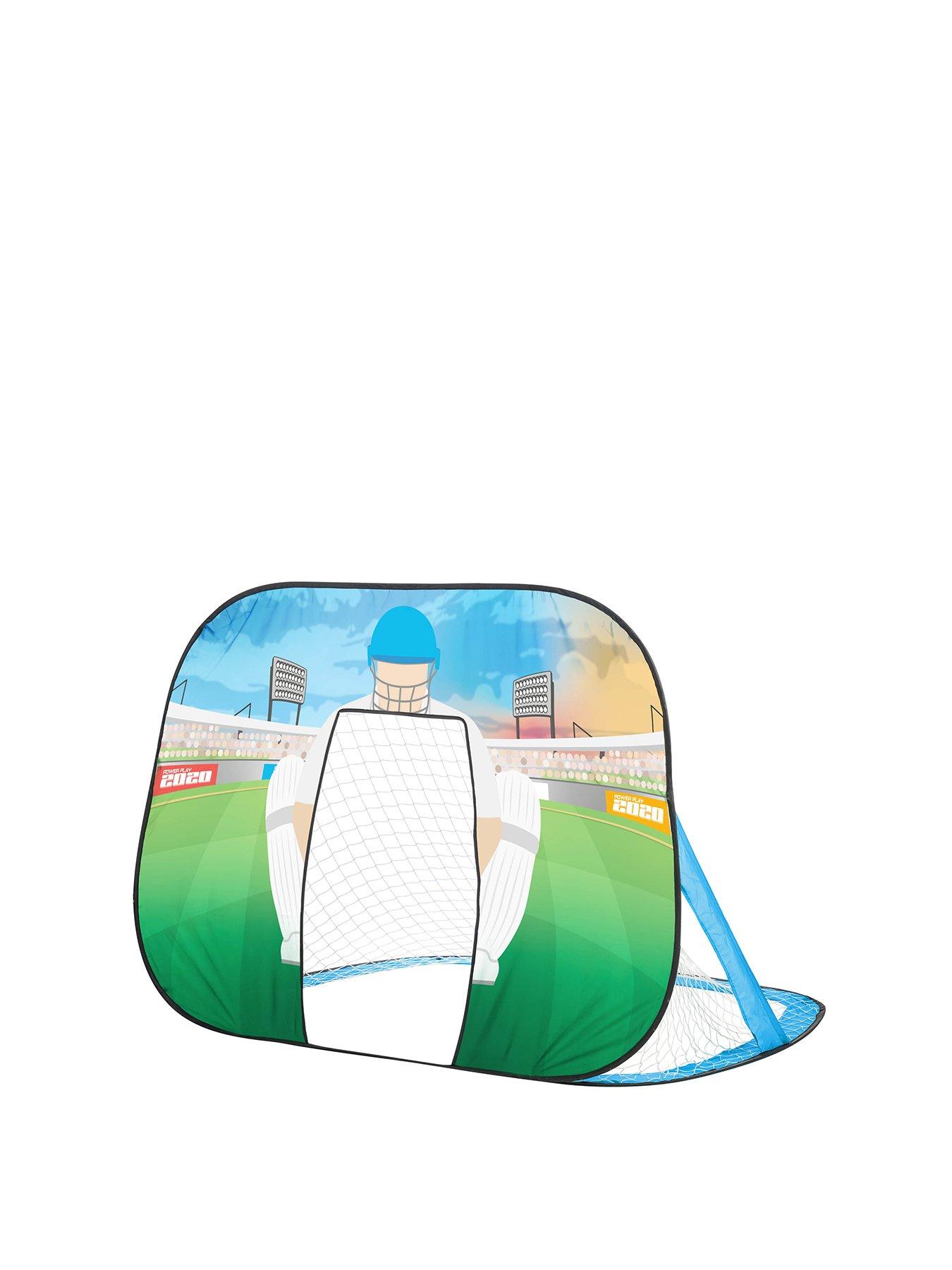 Image 2 of 7 of Powerplay 2 in 1 Pop Up Football Goal &amp; Cricket Wicket Keeper for Kids