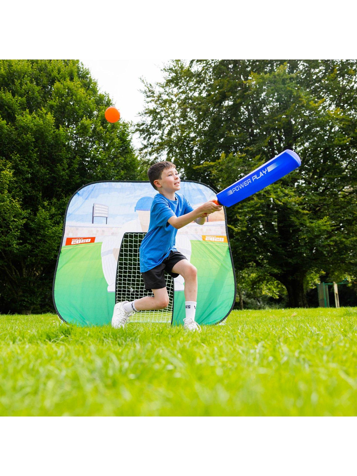 Image 4 of 7 of Powerplay 2 in 1 Pop Up Football Goal &amp; Cricket Wicket Keeper for Kids