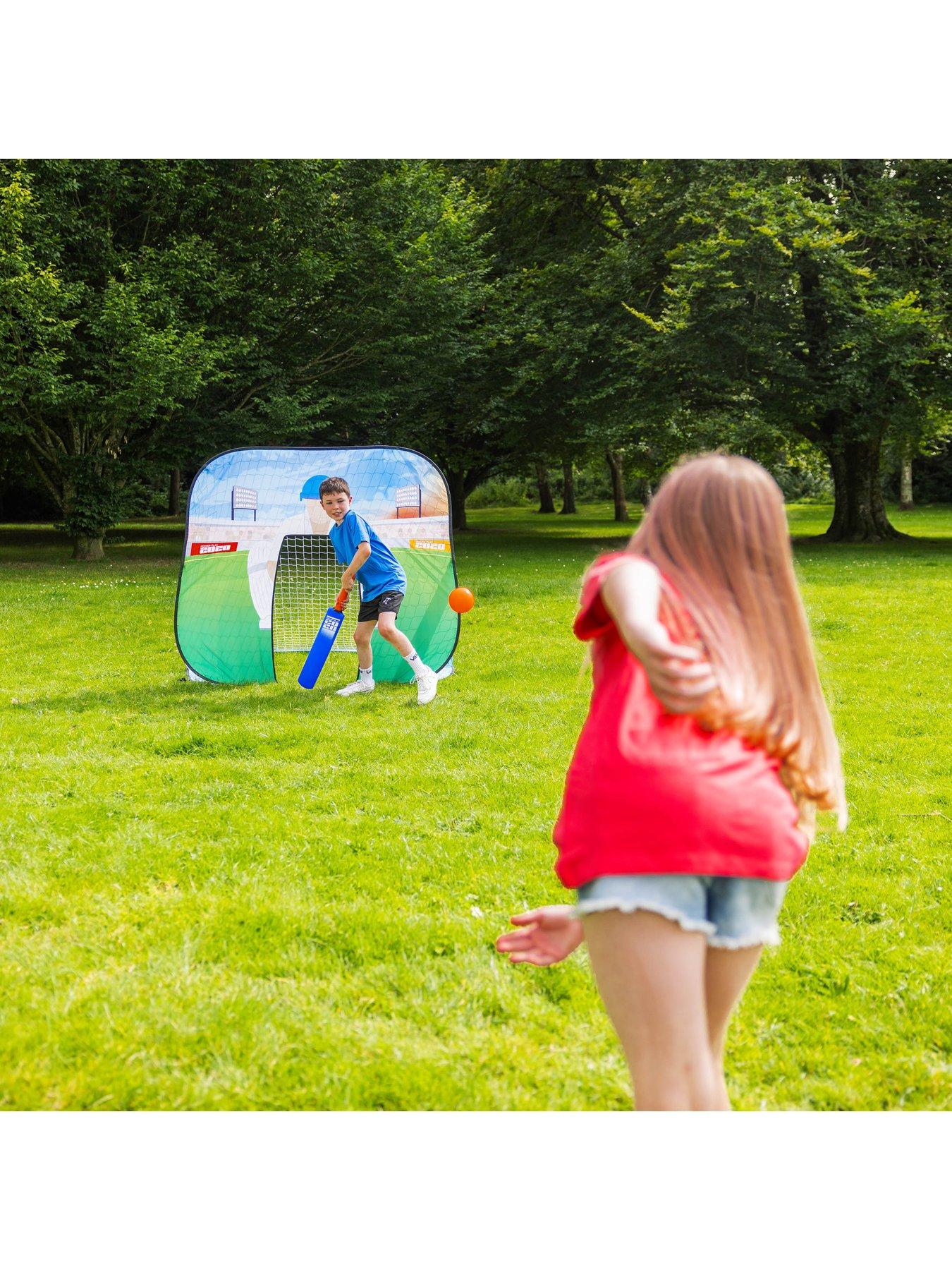 Image 5 of 7 of Powerplay 2 in 1 Pop Up Football Goal &amp; Cricket Wicket Keeper for Kids