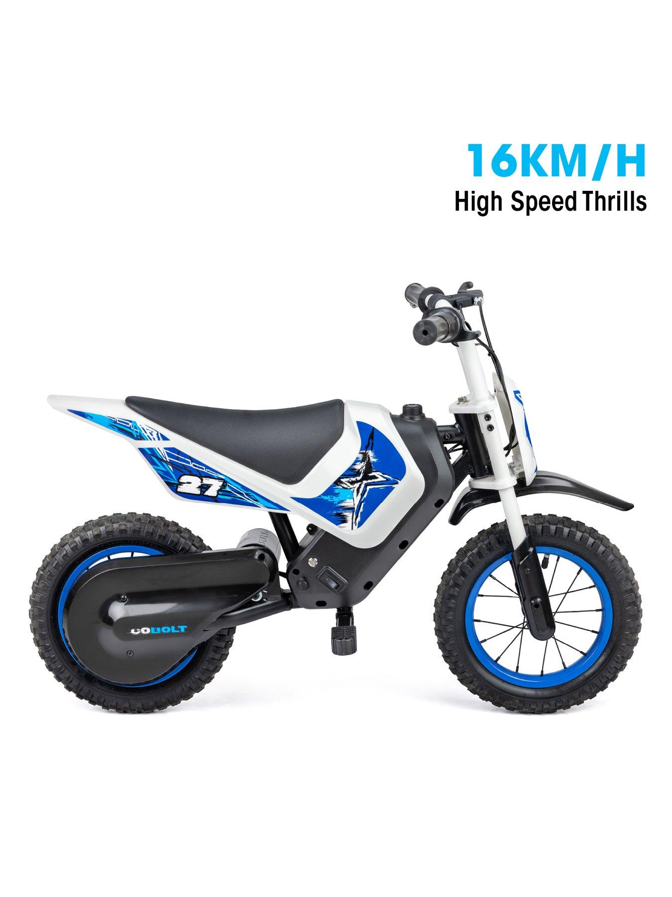 Image 4 of 7 of XOOTZ Kids Cobolt Electric 12V Dirt Bike, Ride-On Motorbike